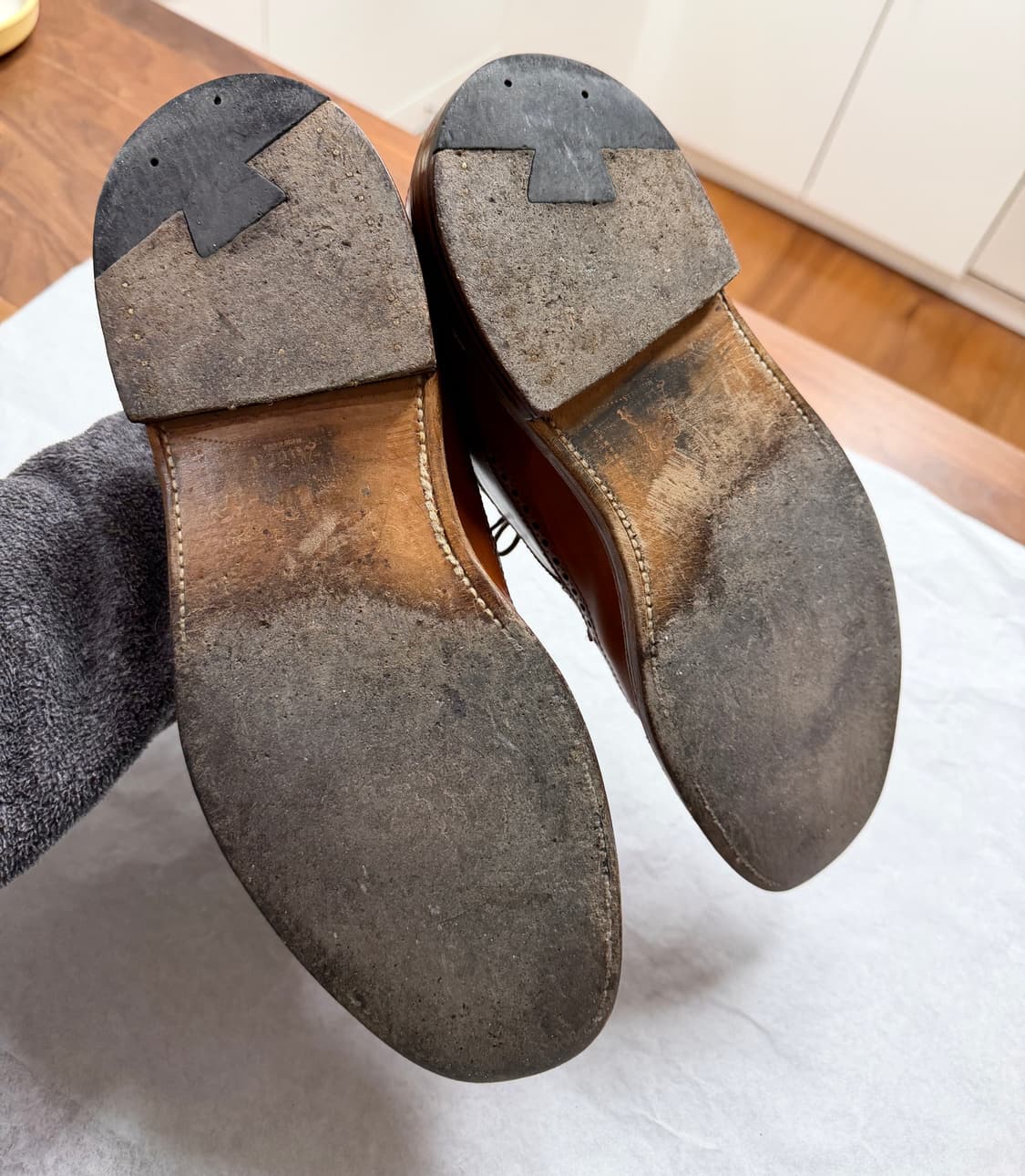 알든 탄 브라운 롱윙 더비 97641 상품이미지7