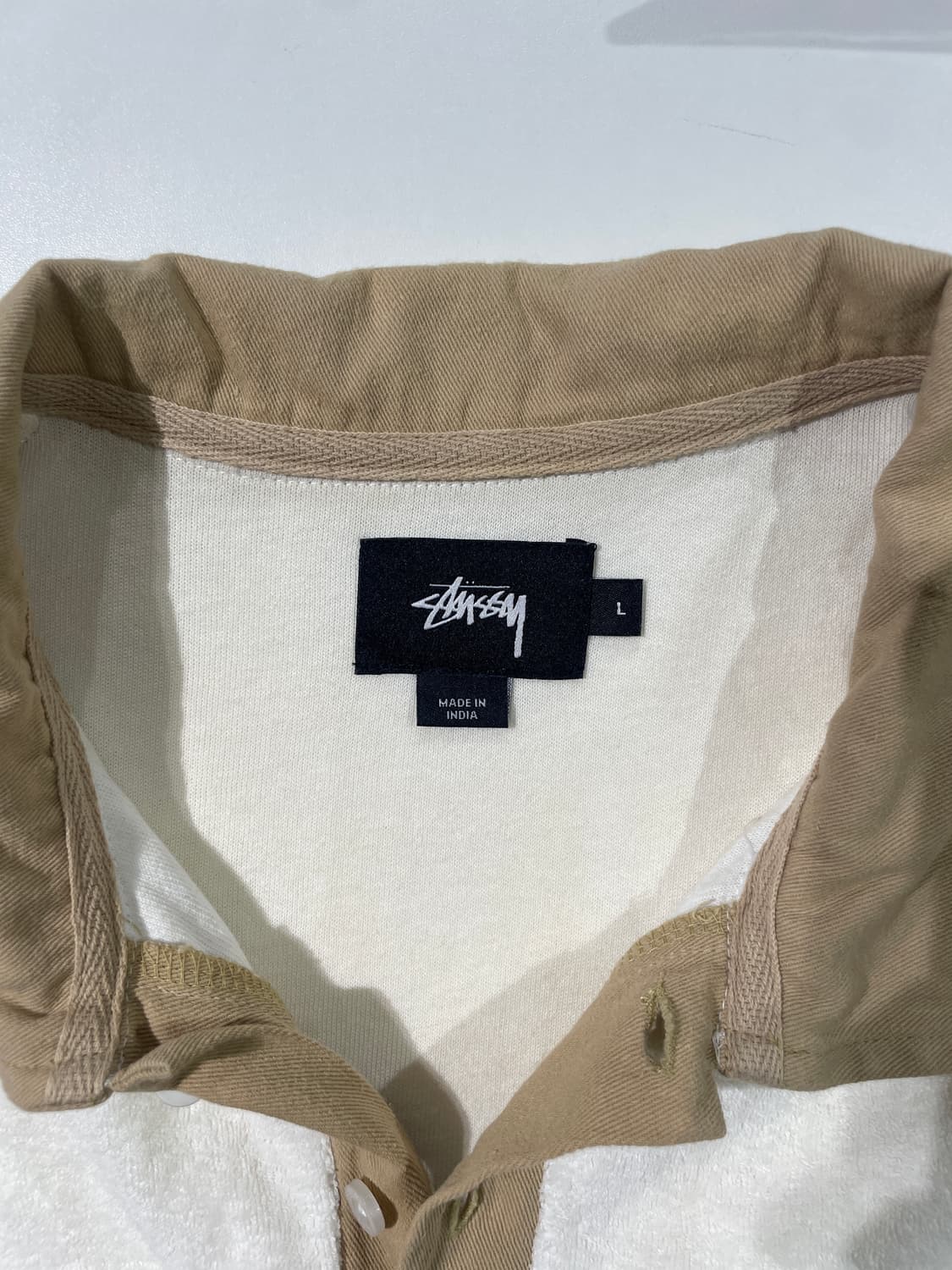 스투시 크림 싱글 포켓 타월 폴로 니트 상품이미지7