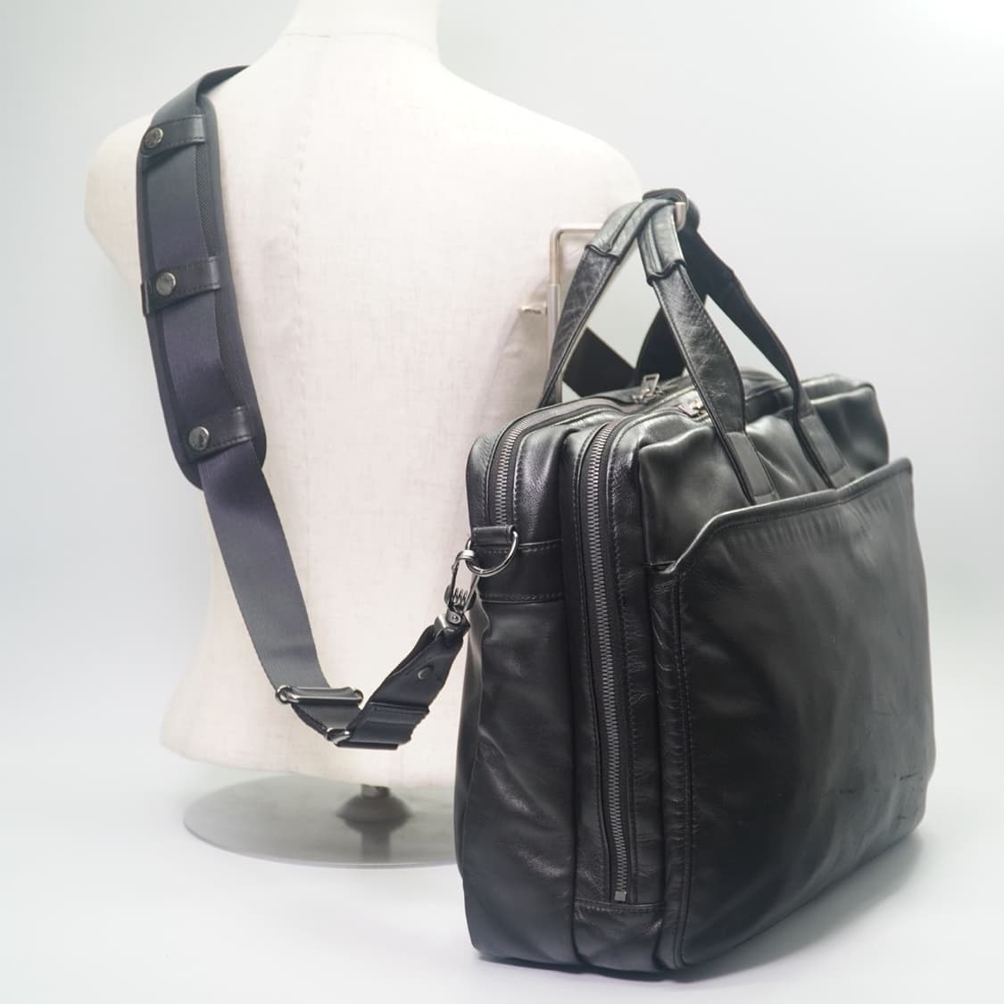 요시다 포터 러기지 라벨 카우스티어 레더 크로스백 상품이미지3