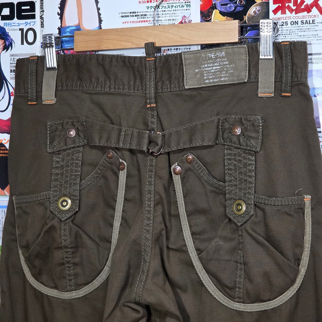 JPN 에드윈 카키 밀리터리 카고 팬츠 상품이미지3