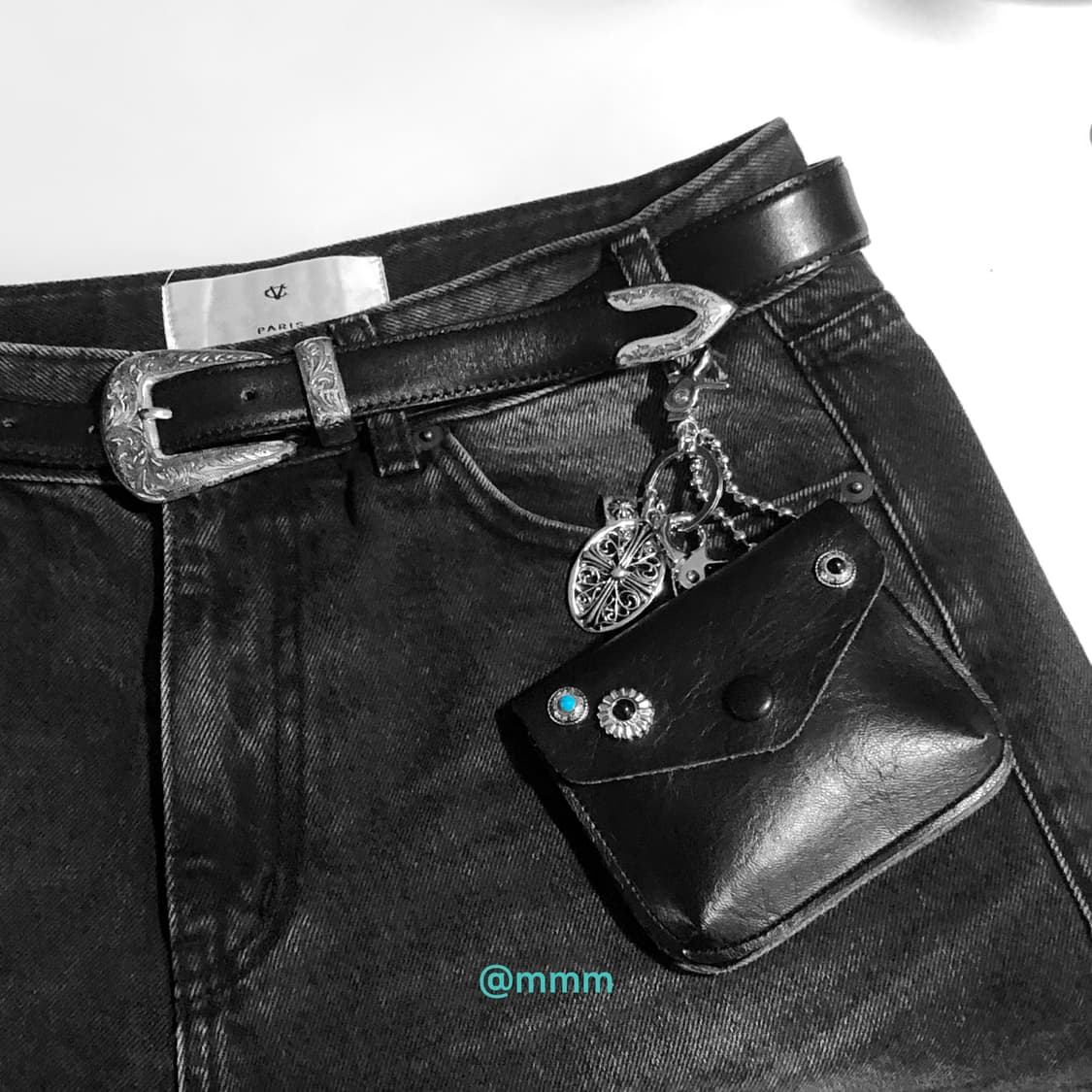 (Unisex) 터키석 장식 지갑 키링 상품이미지1
