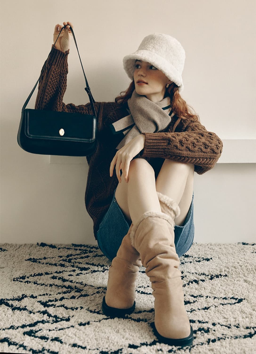 [한번착용] 렉켄 퍼 부츠 (털부츠 양털부츠 무스탕부츠 어그) 상품이미지3