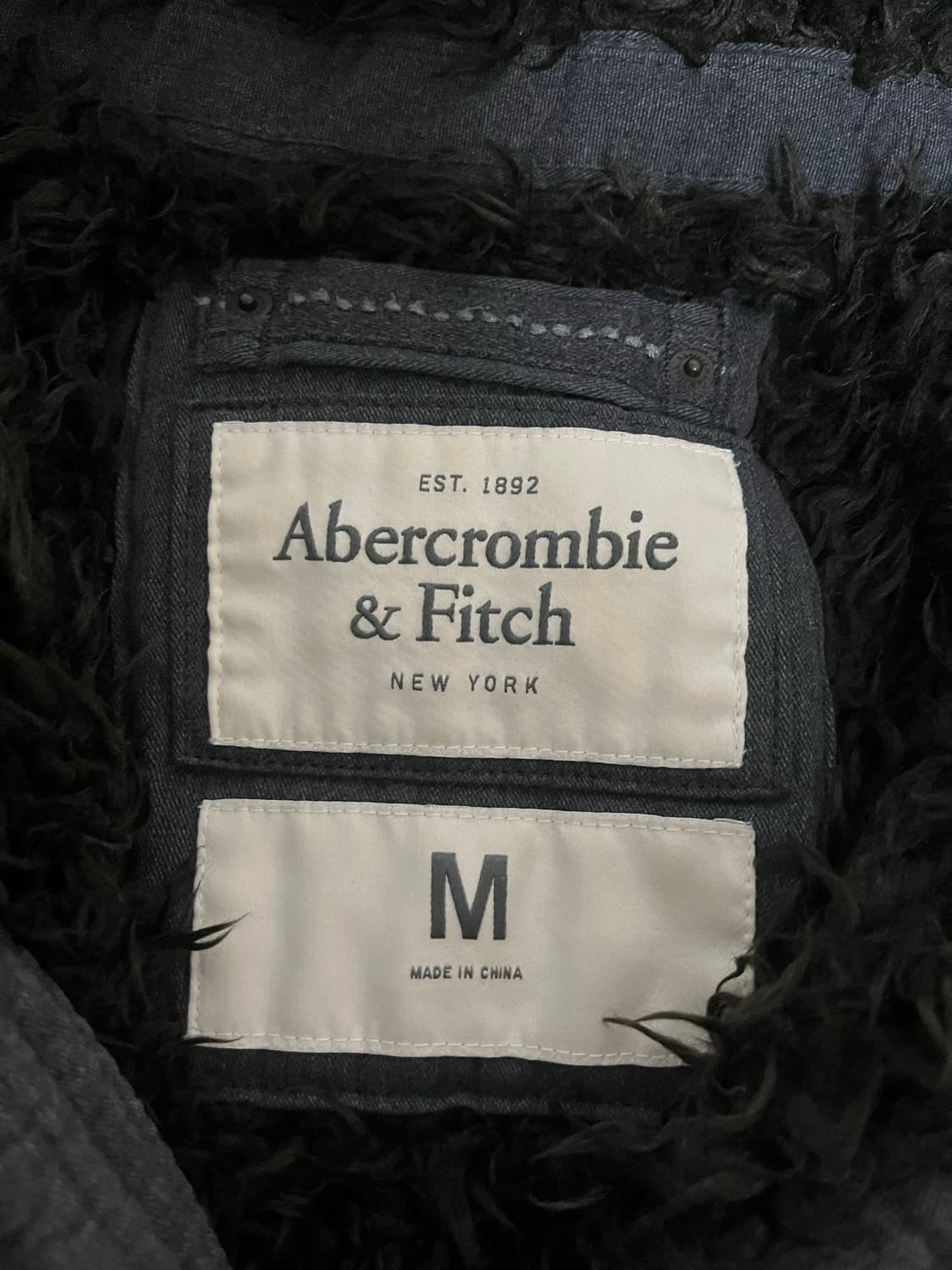 아베크롬비 차콜 울프조 후드집업 상품이미지2