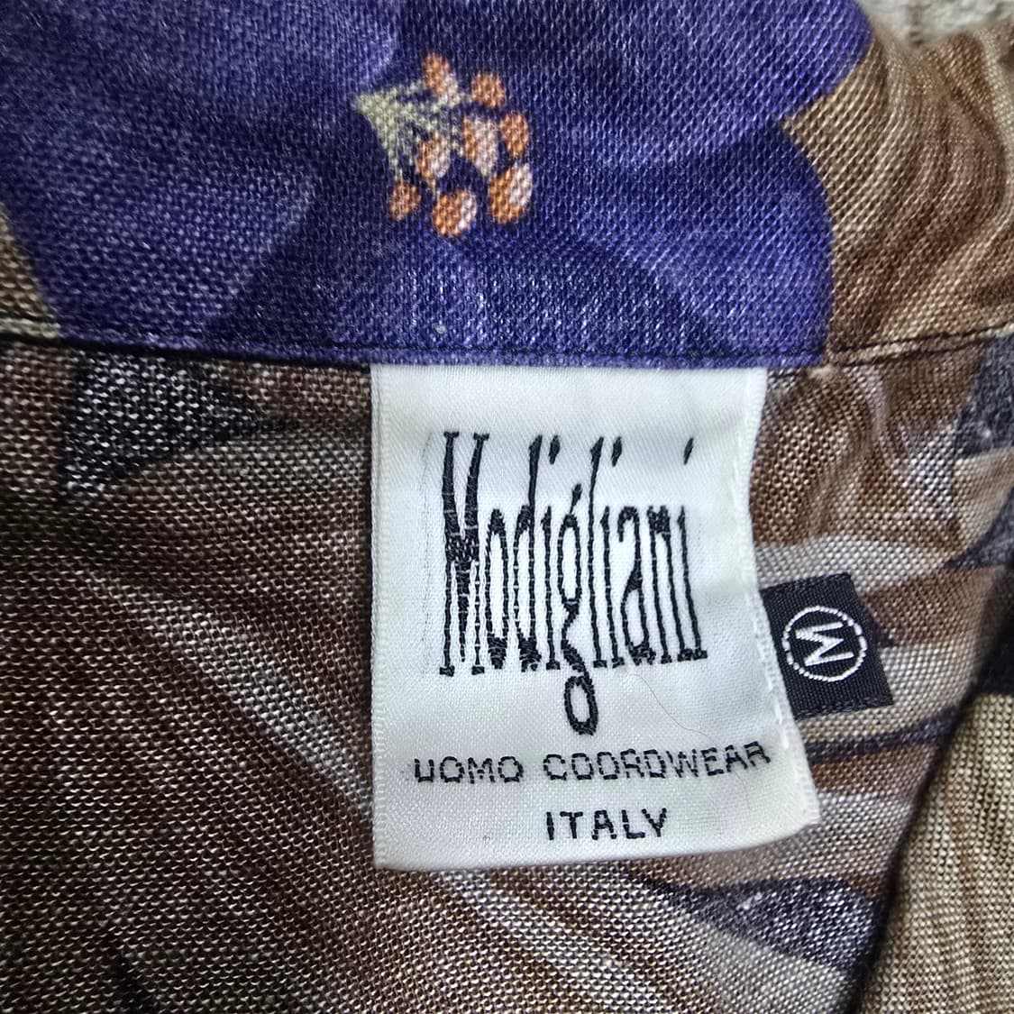 Vintage ITALY Modigliani 린넨 믹스 셔츠 상품이미지3