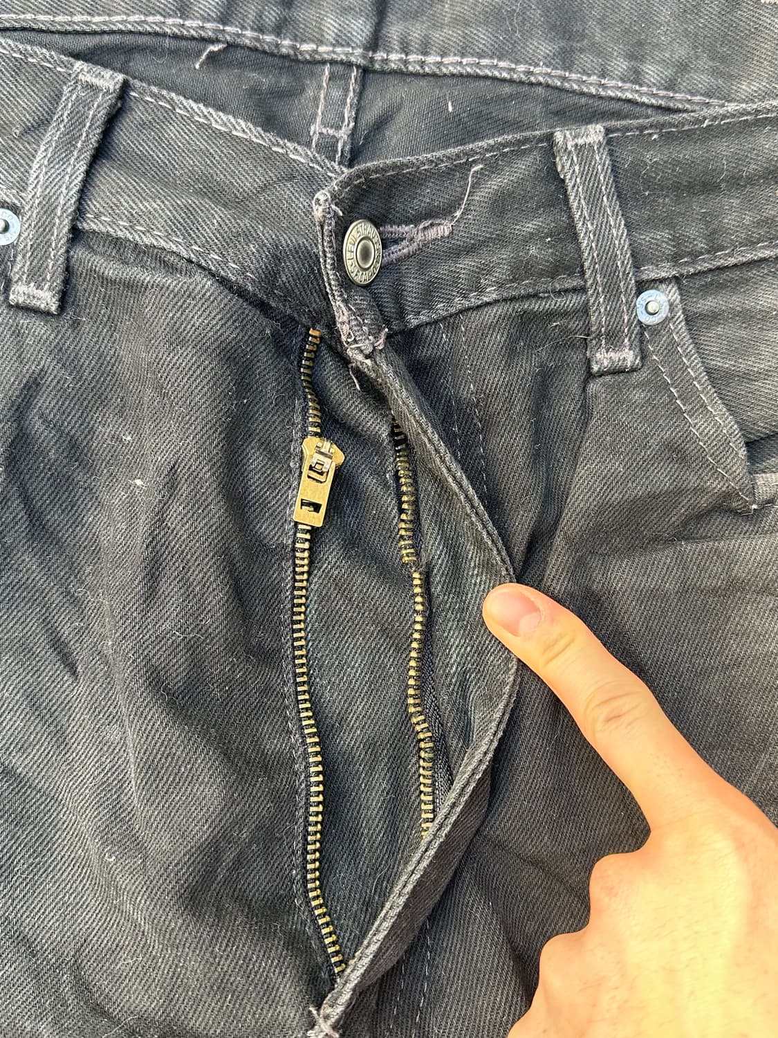 [리바이스] •Levi's 505 Black Denim 상품이미지4