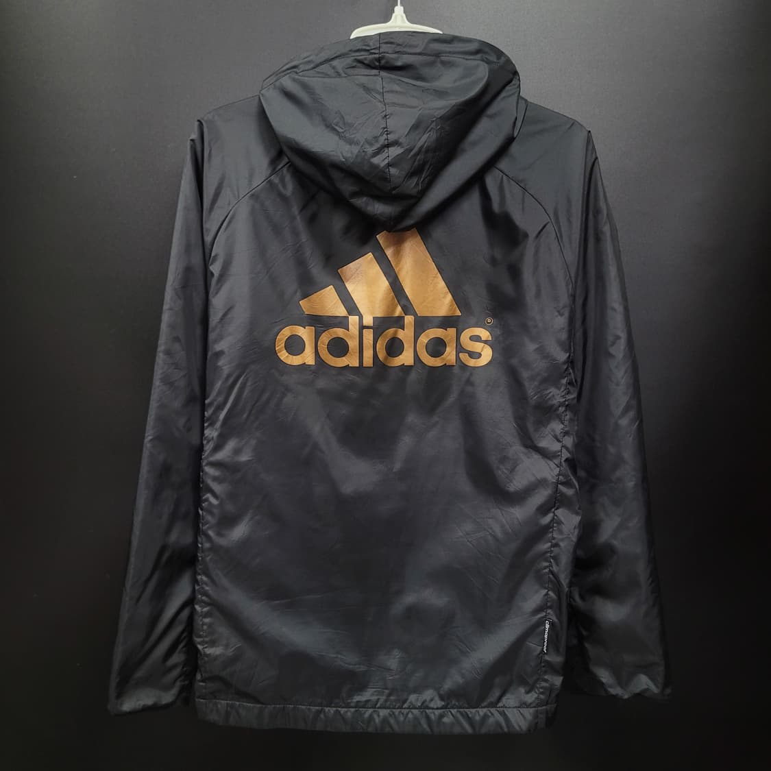 아디다스 후드 블랙골드 바람막이 집업 자켓 상품이미지4