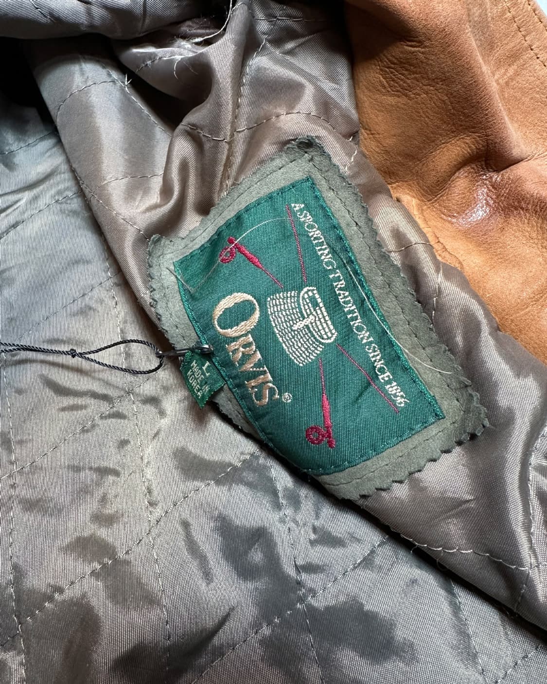 90s 헤비 리얼 레더 A-2 플라이트 자켓 made in korea 상품이미지9