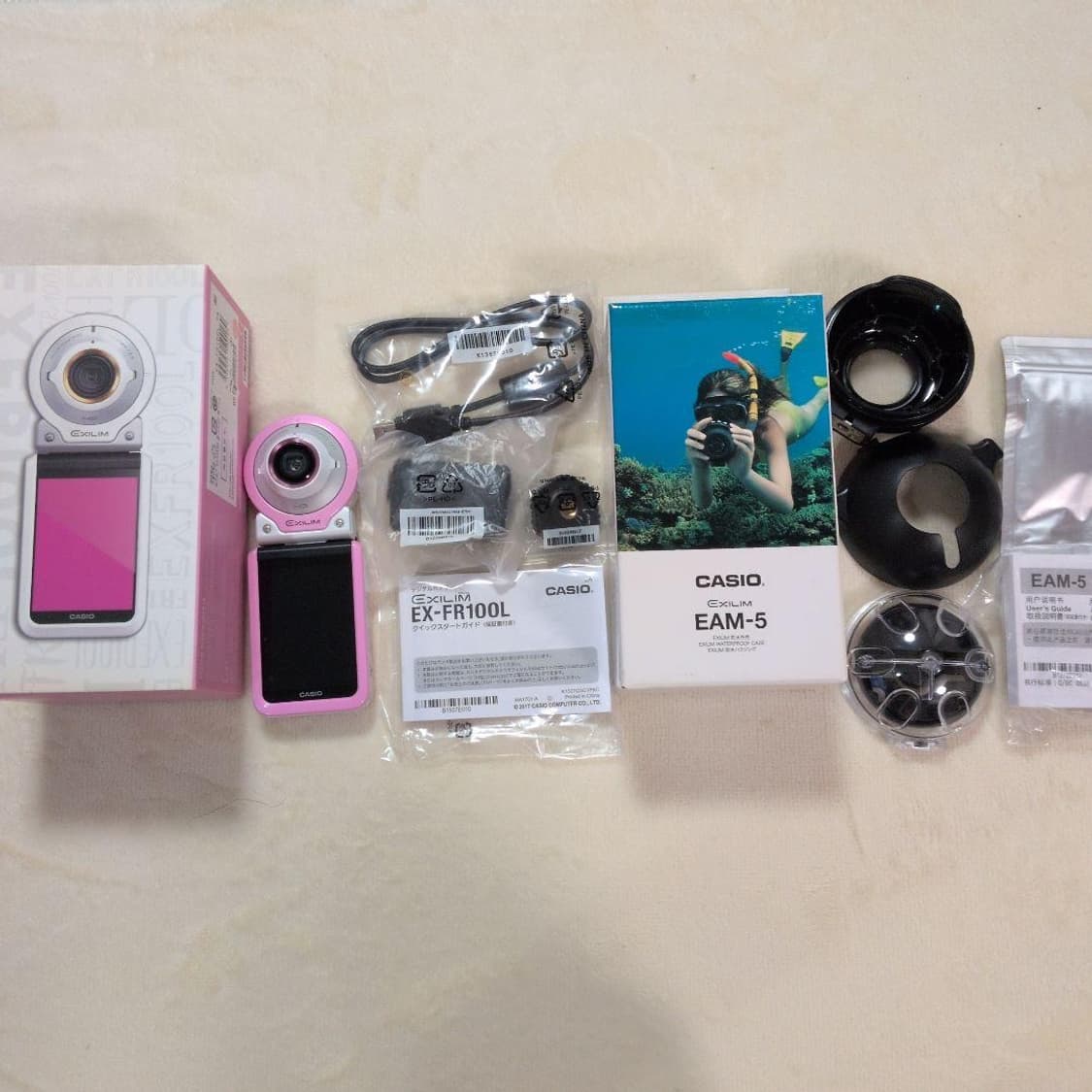 극미품/유일매물) Casio exilim EX- FR100L 핑크 상품이미지2