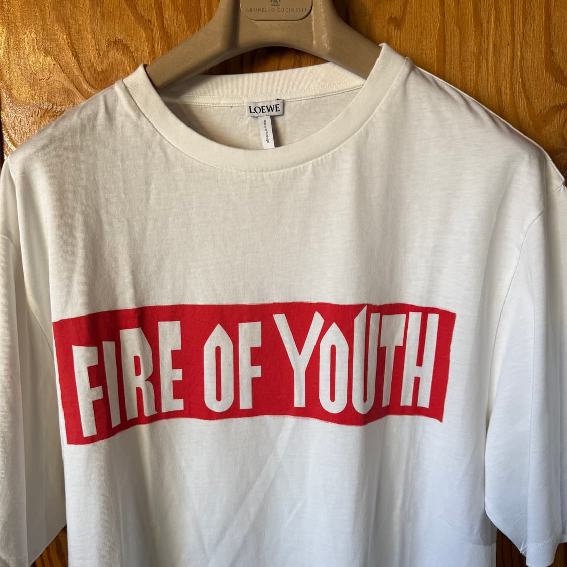 로에베 Fire of youth 아나그램 반팔 티셔츠 판매 합니다. 상품이미지2