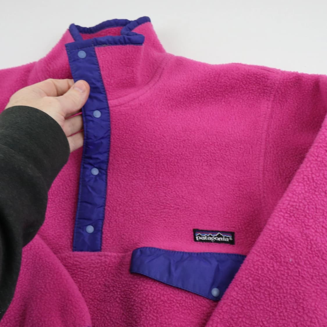 90s 파타고니아 신칠라 스냅-T 핑크/퍼플/민트 USA 상품이미지3