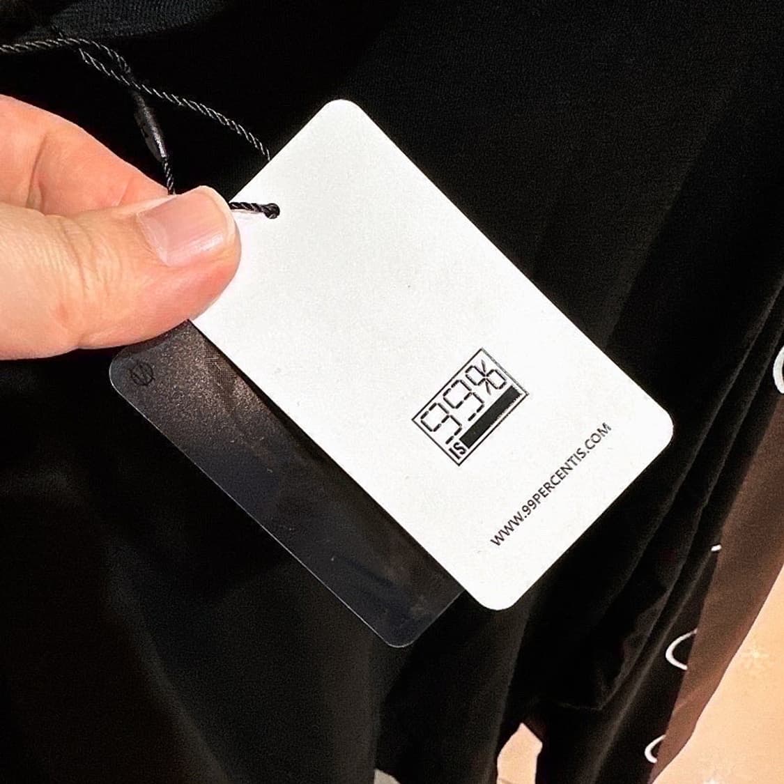 (정품/새상품) 99%is 남성 블랙 로고 롱슬리브 상품이미지4