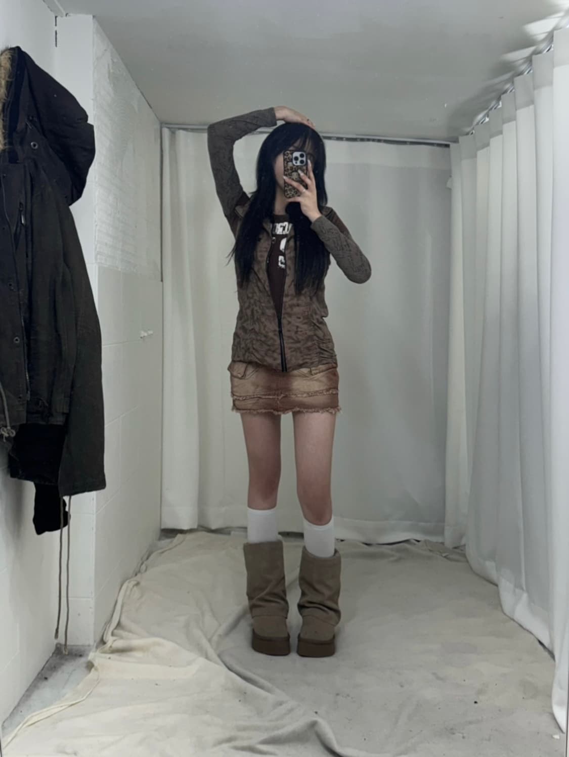 아베크롬비 핀터깔 카키브라운 그런지 와투케 코디세트 상품이미지4