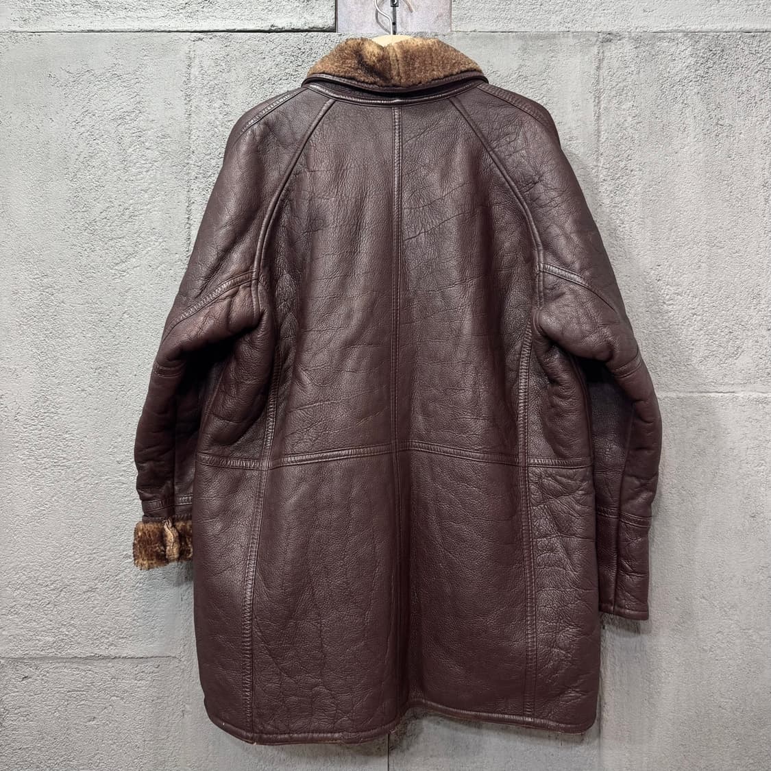 90s MikeLeather 양가죽 무스탕 (XL)  상품이미지3