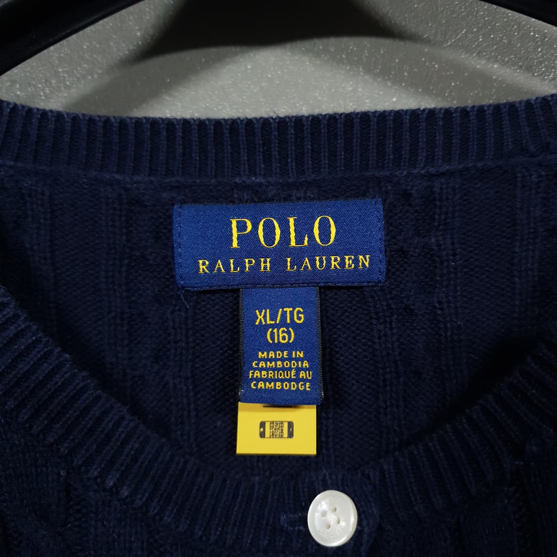 여성) 폴로 랄프로렌 신형 21FW 큐알 포니 케이블 니트 꽈배기 가디건 상품이미지6