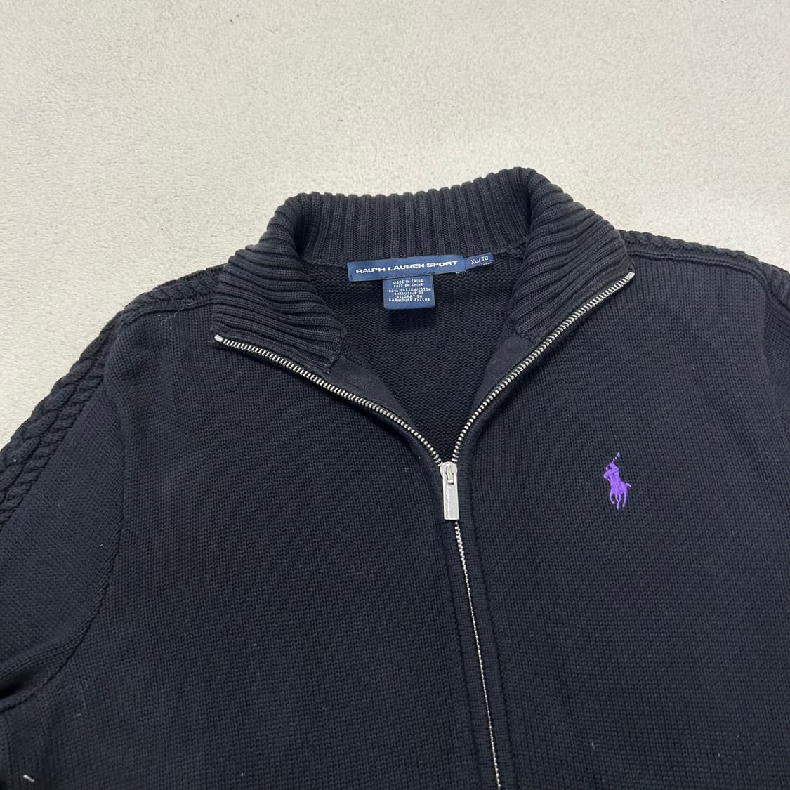 Polo Black Knit Zip-up  상품이미지5