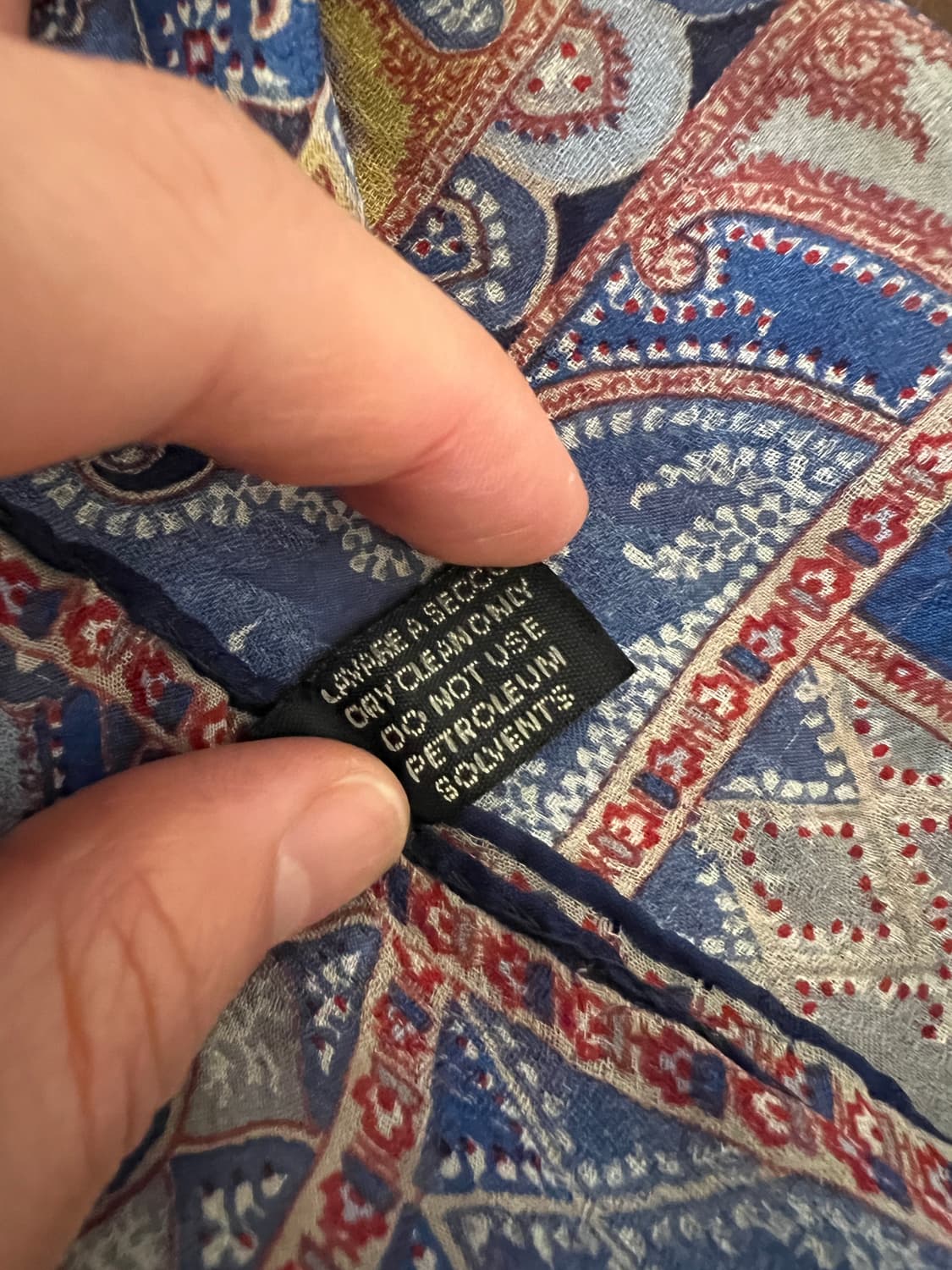 빈티지 에트로 페이즐리 실크 스카프 상품이미지6