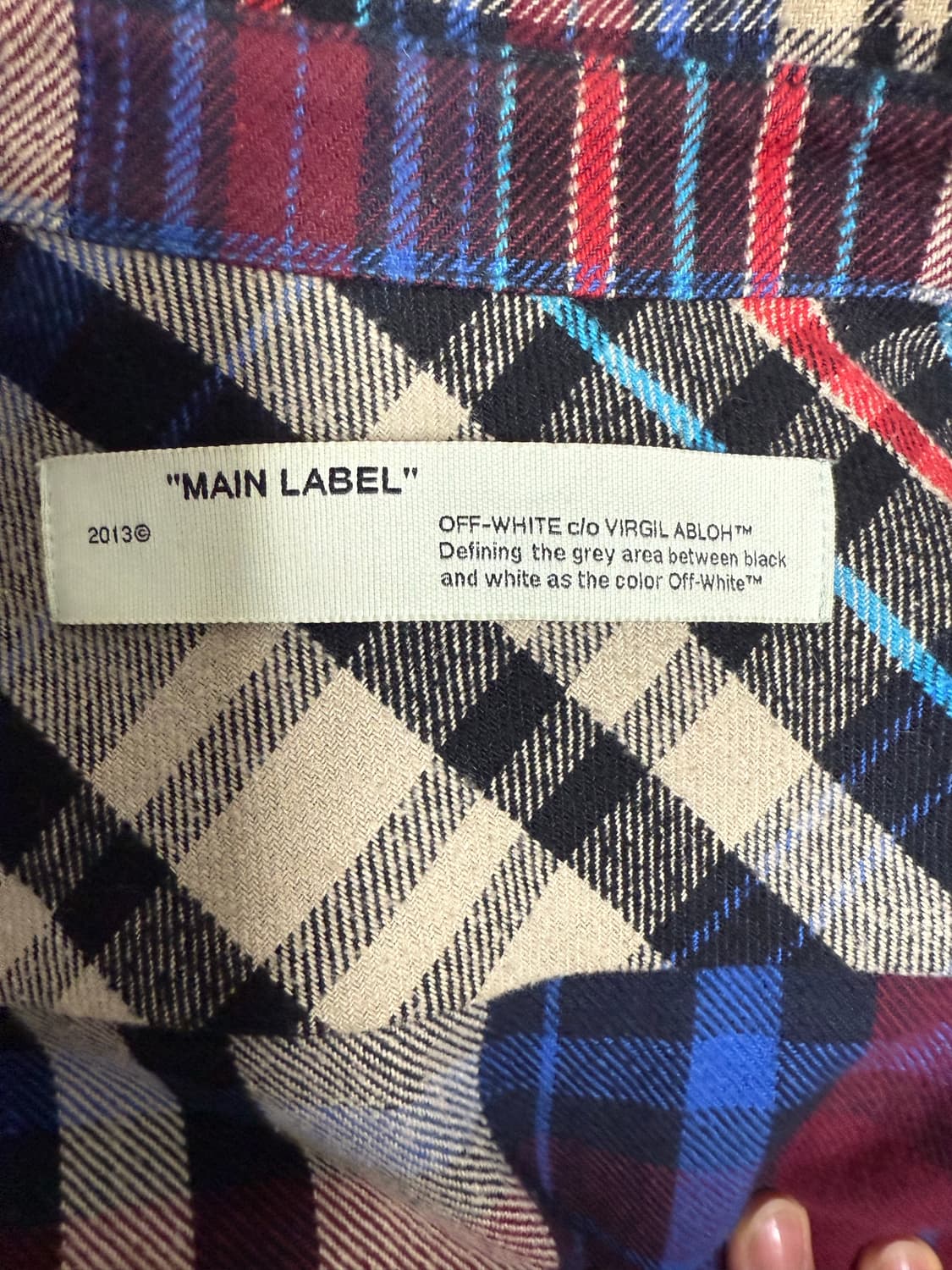 오프화이트 19fw 저지 슬리브 셔츠 플란넬 상품이미지3