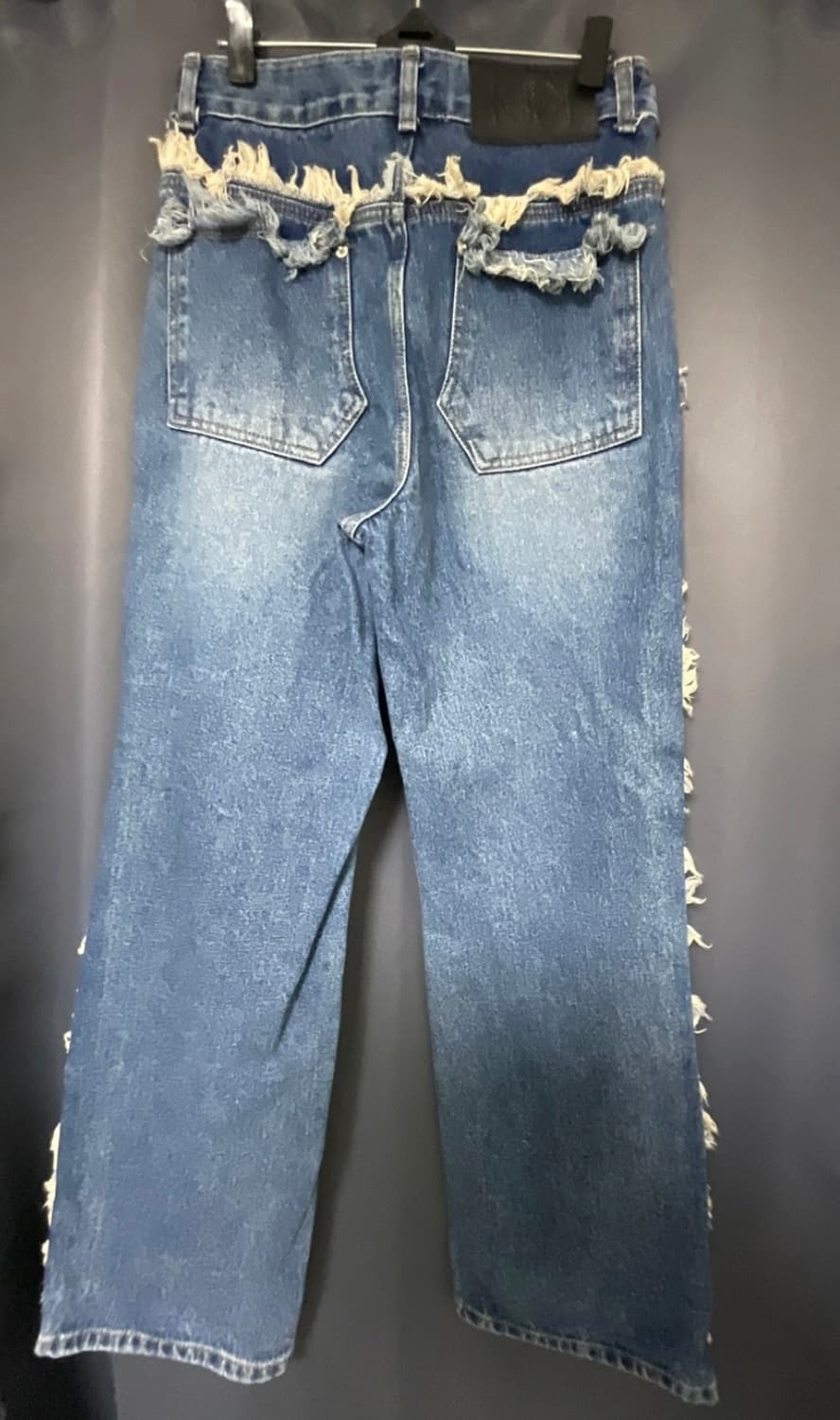 kijun Raw Edge Trimmed Jeans Blue 상품이미지3