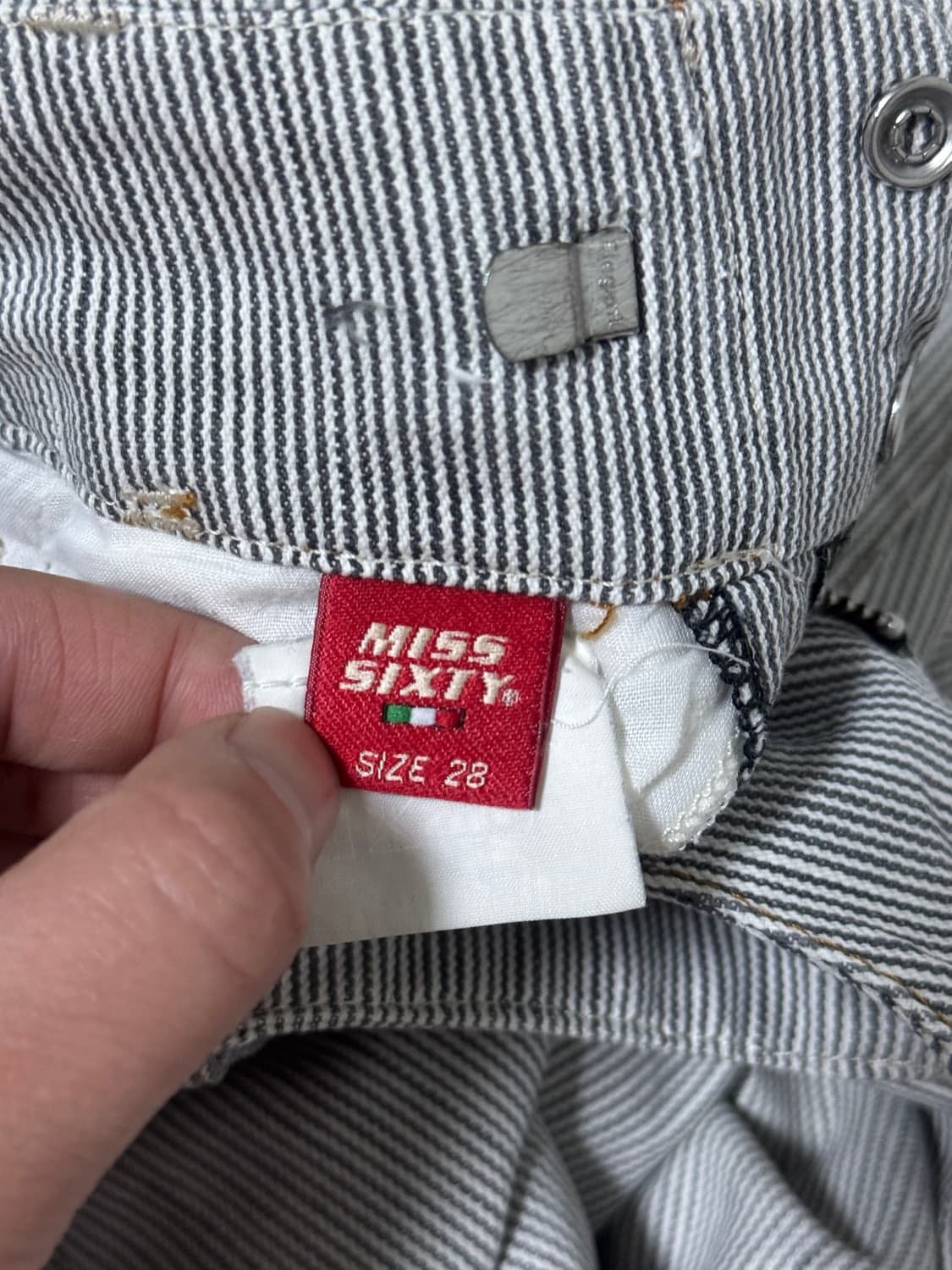 Miss sixty 스트라이프 플레어 팬츠 y2k 상품이미지7