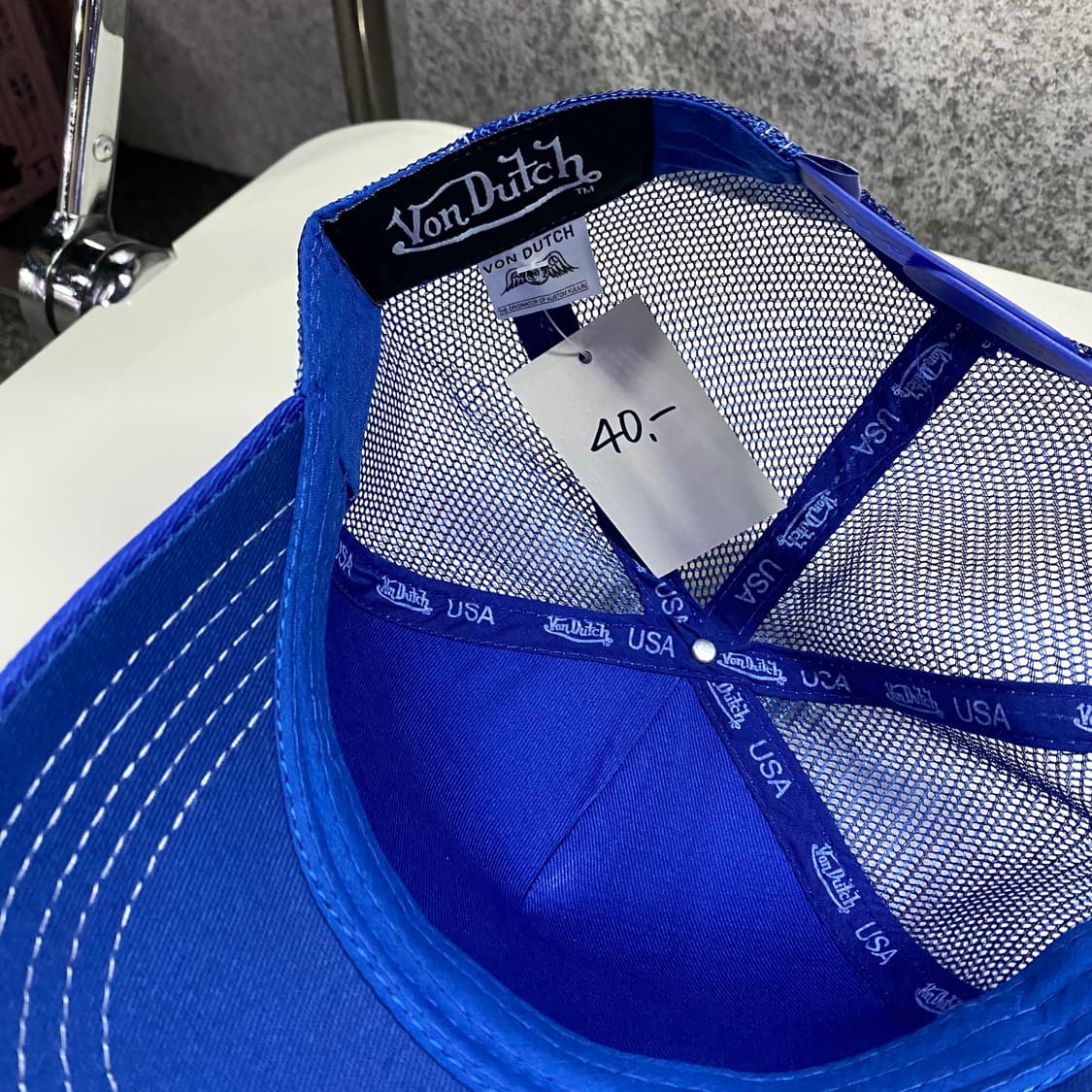 본더치 미들로고 투톤 매쉬캡 B3948 상품이미지4