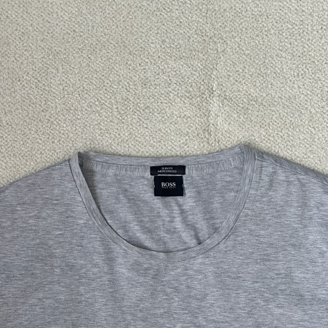 휴고 보스 슬림핏 라운드넥 반팔 티셔츠 상품이미지5