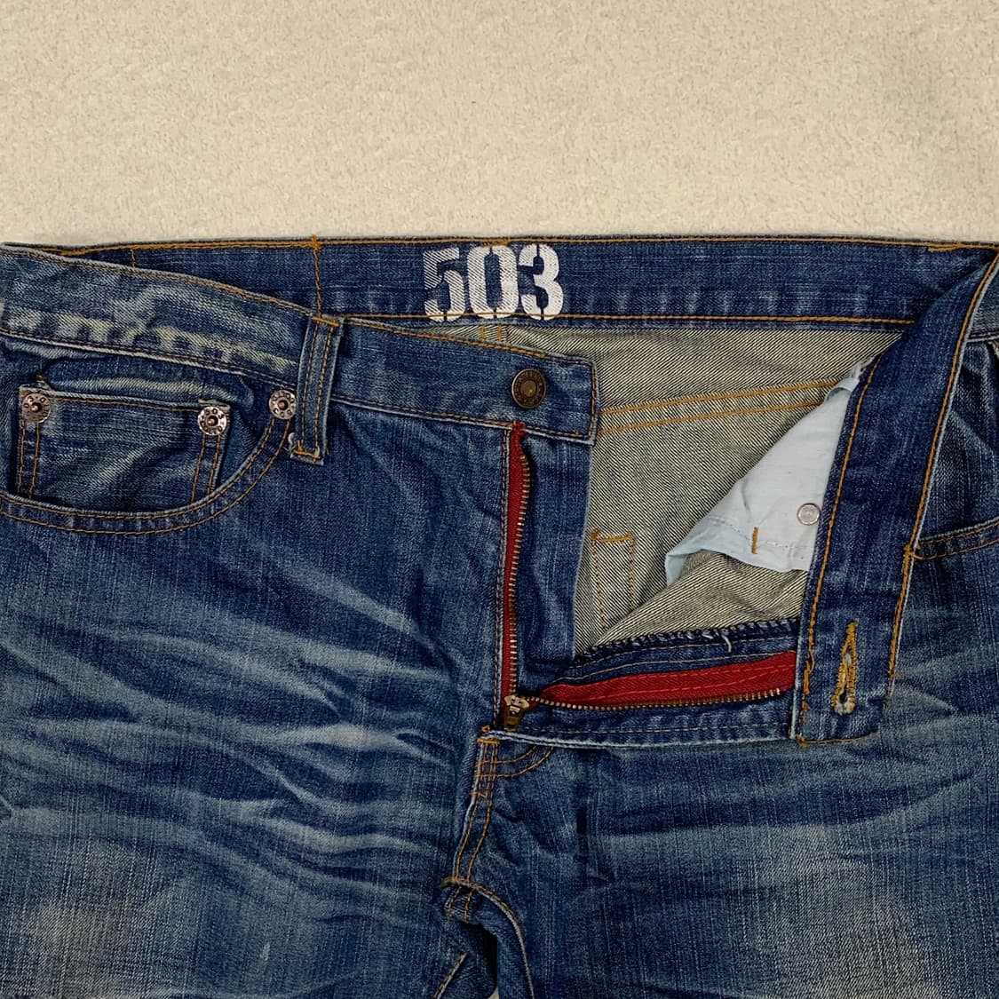 [34] 에드윈 503 와이드 스트레이트핏 데님팬츠 상품이미지4