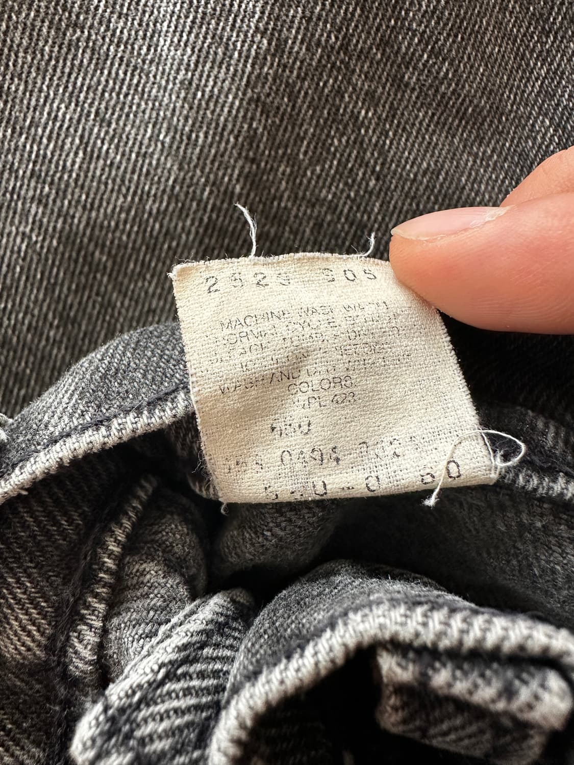 90s Levi’s 550 USA Made Black Denim w28 상품이미지6