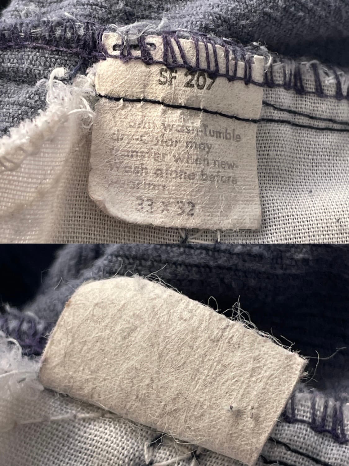 80s Levis 517 Corduroy Distressed Navy 상품이미지10