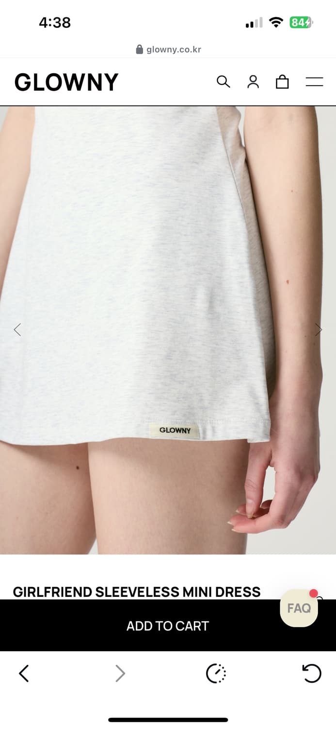 글로니 걸프렌드 슬리브리스  미니 드레스 s 새거팝니다 상품이미지3