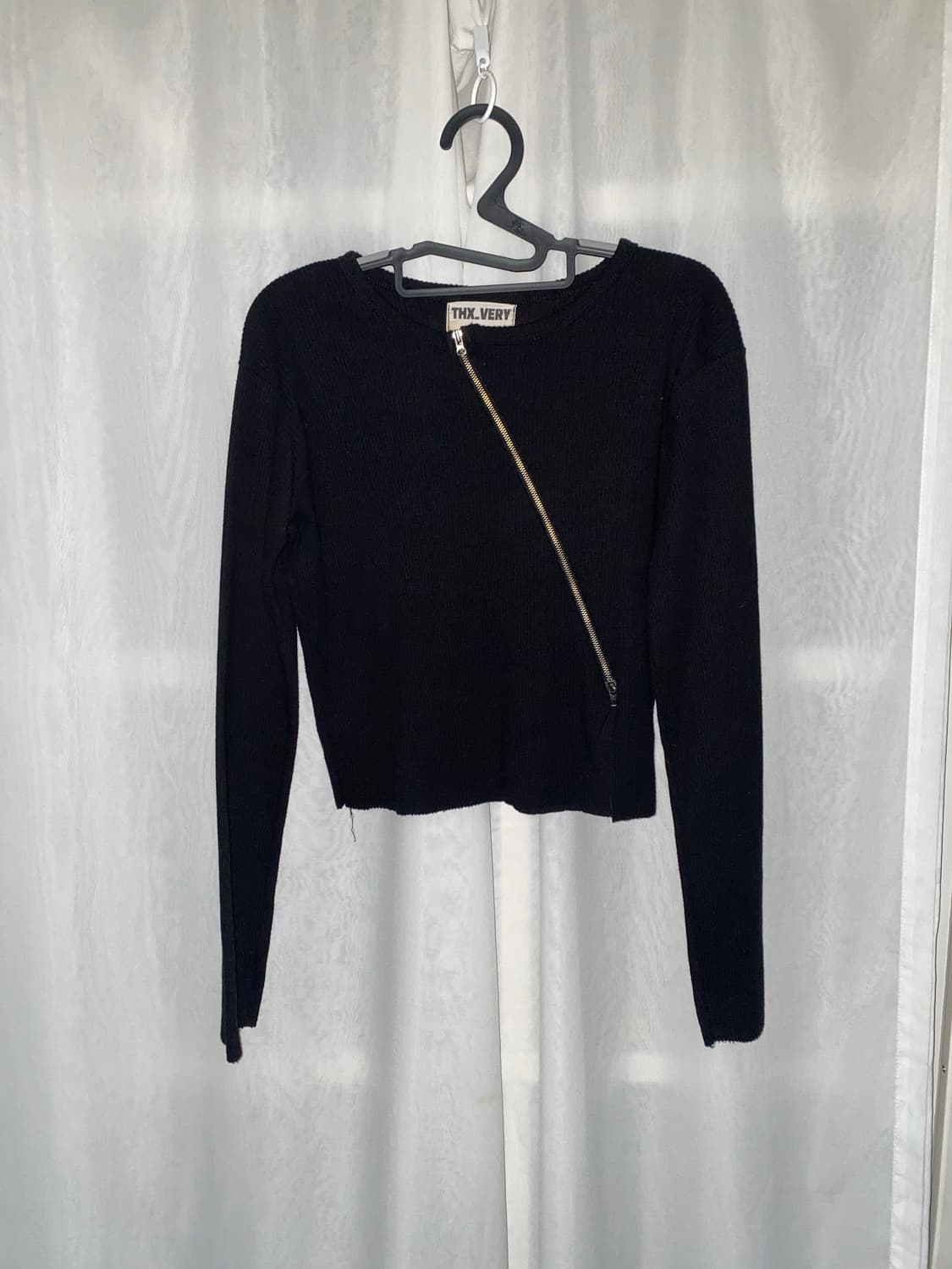 사선 투웨이 롱슬리브 y2k 펑크 고딕 고스 상품이미지2