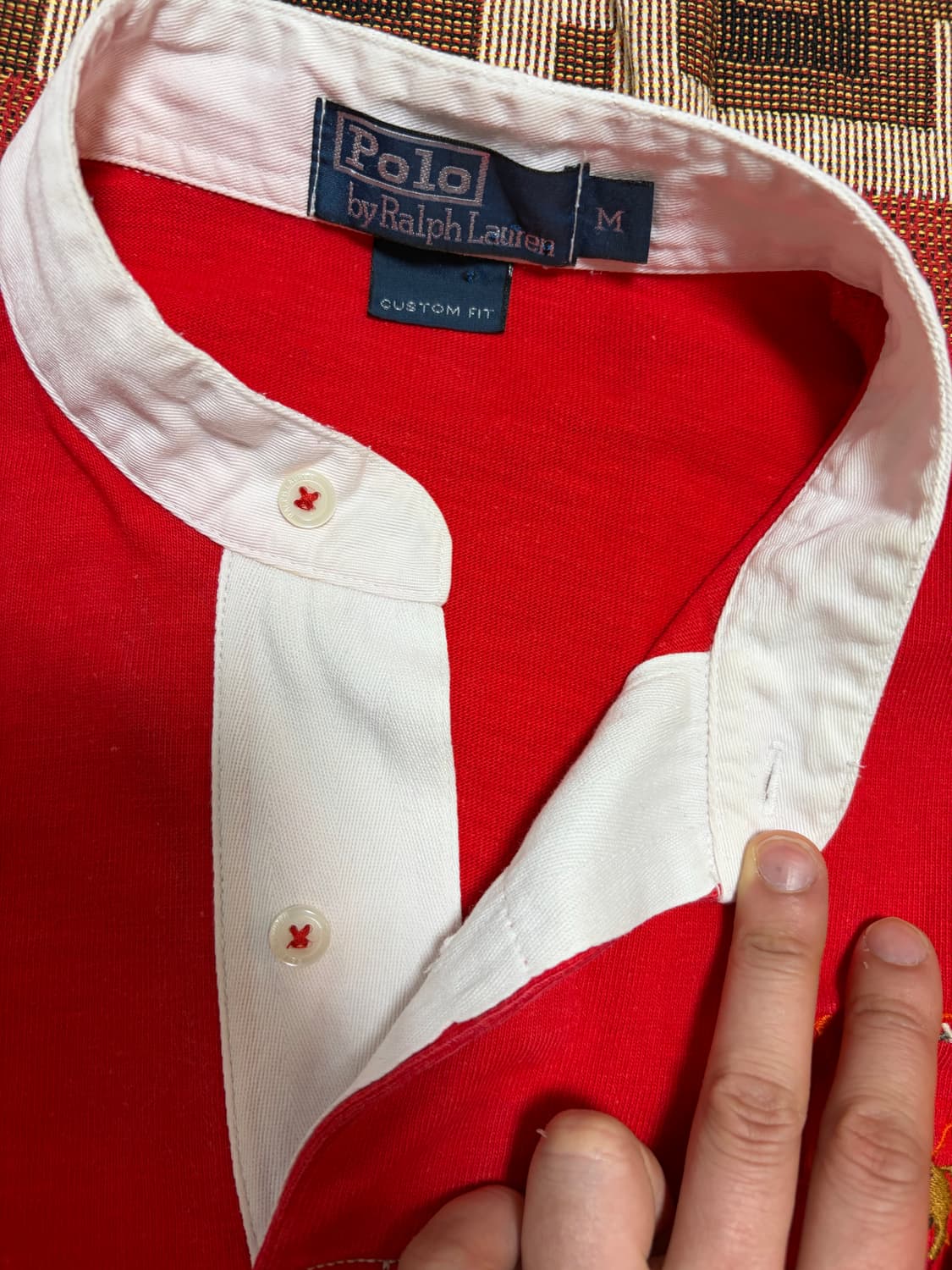 M) 폴로 랄프로렌 빅포니 럭비 티셔츠 차이나넥 상품이미지5