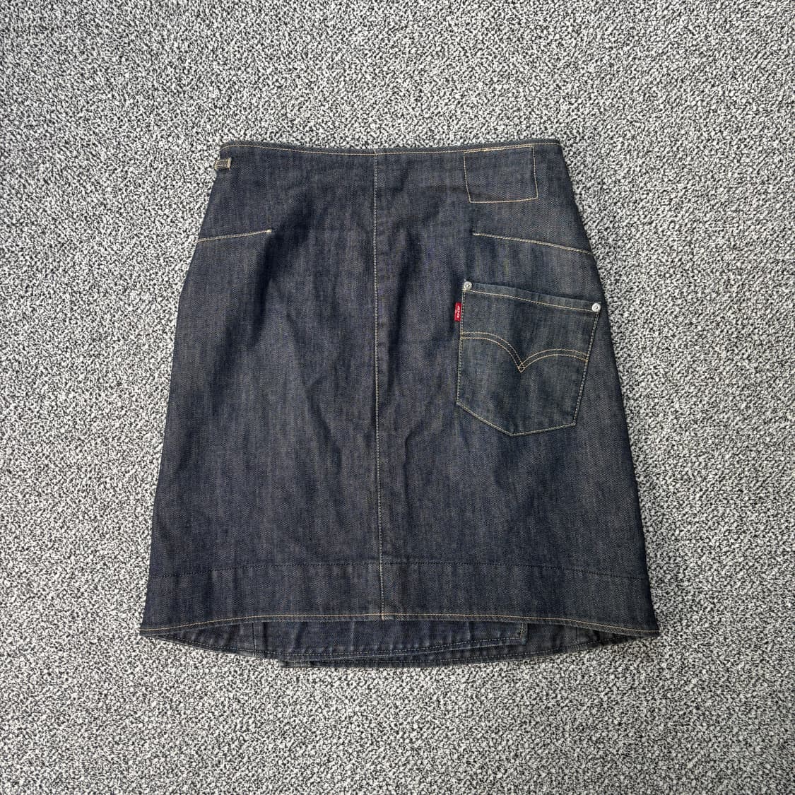 [W] 리바이스 엔지니어드진 걸즈 버클 랩 데님 스커트 (M) 상품이미지6
