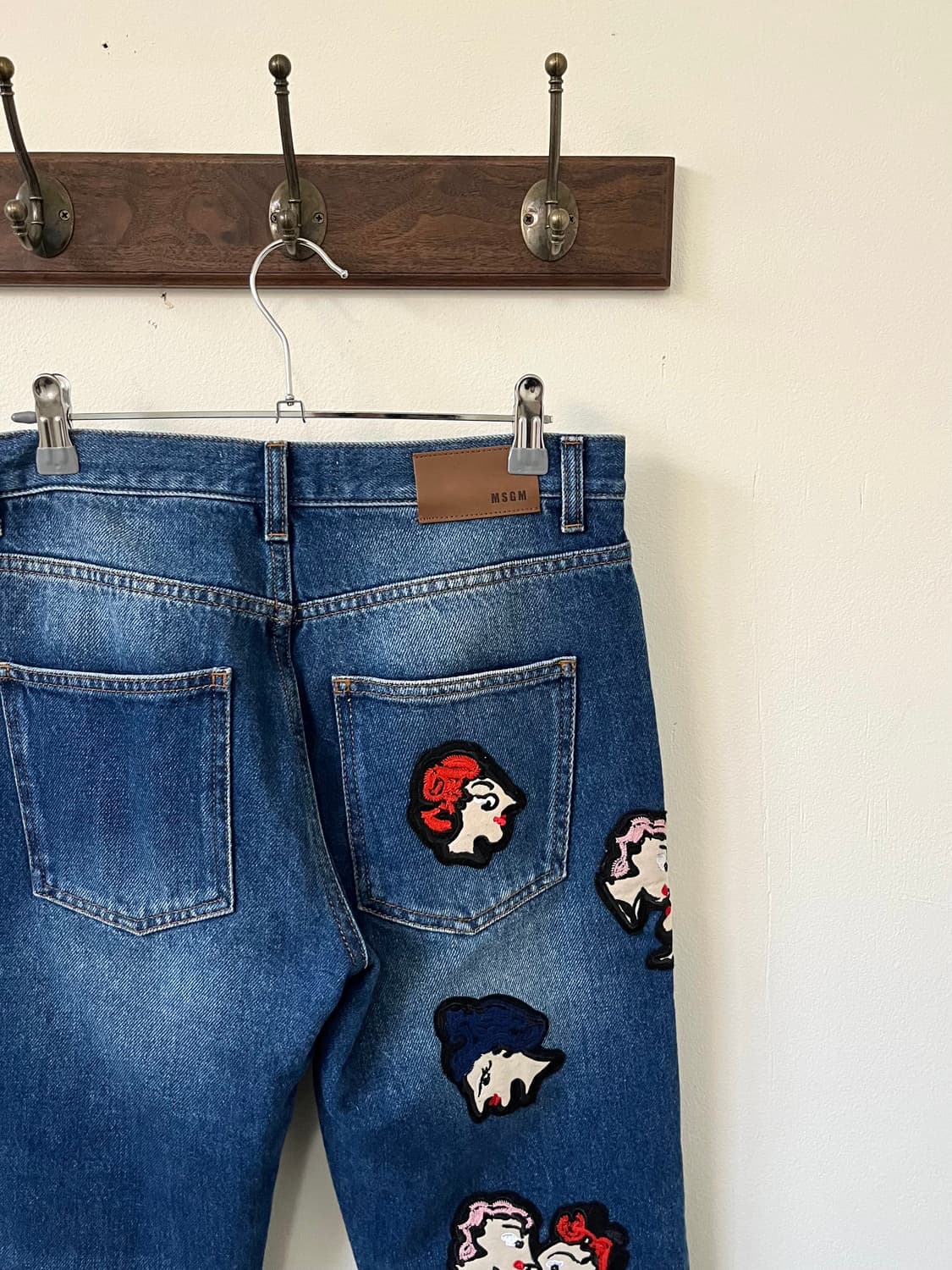 MSGM 페이스 패치 데님진 상품이미지5