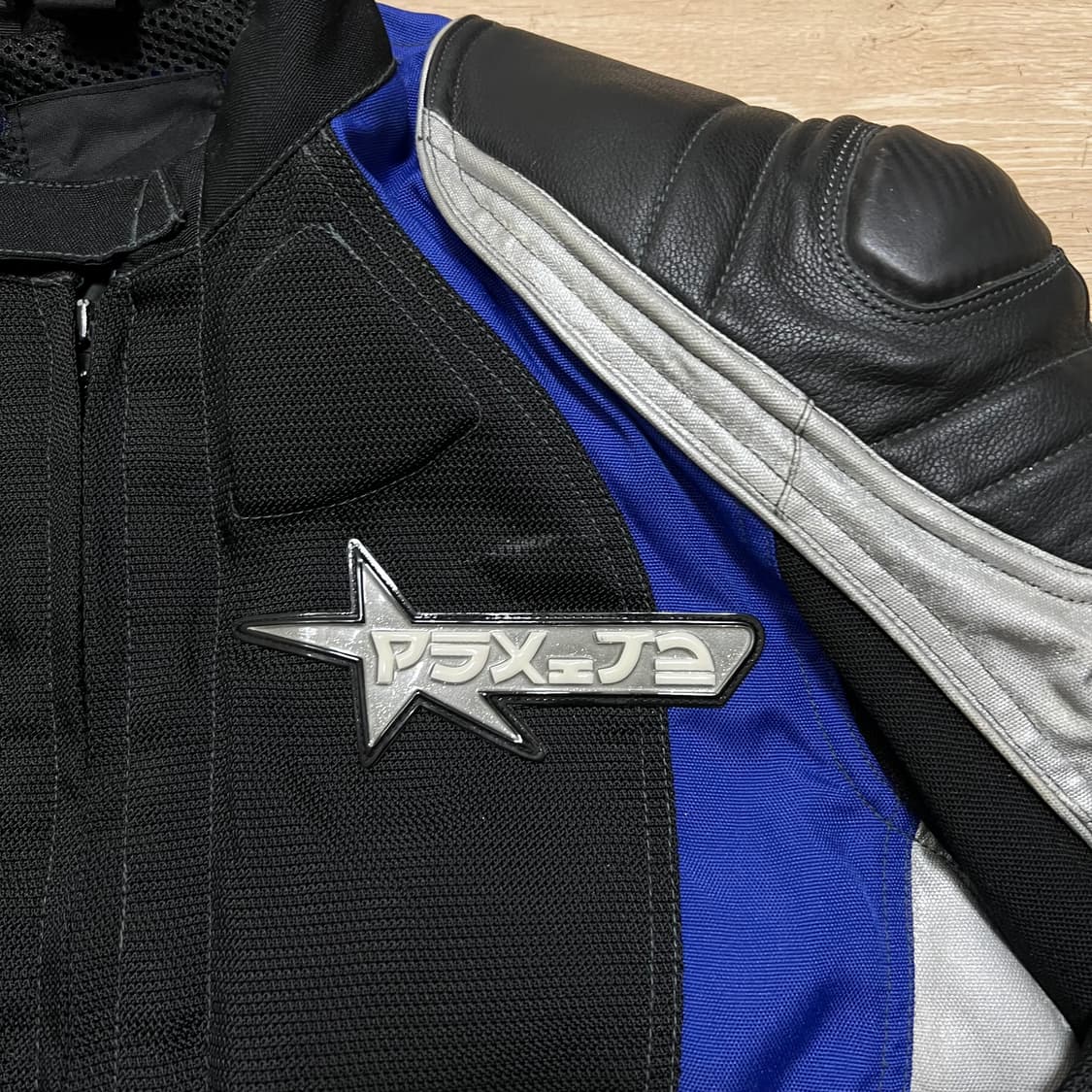 하인게릭 쉘텍스 배색 레이싱 바이커 자켓 [블랙] L/100 상품이미지4