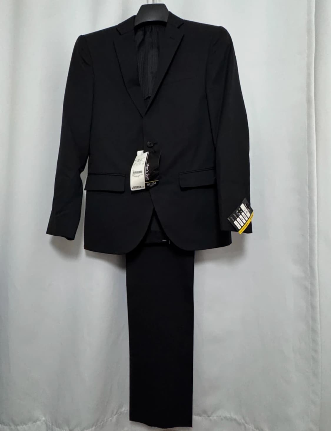 슬림핏 검정 정장 세트 새제품 상품이미지5