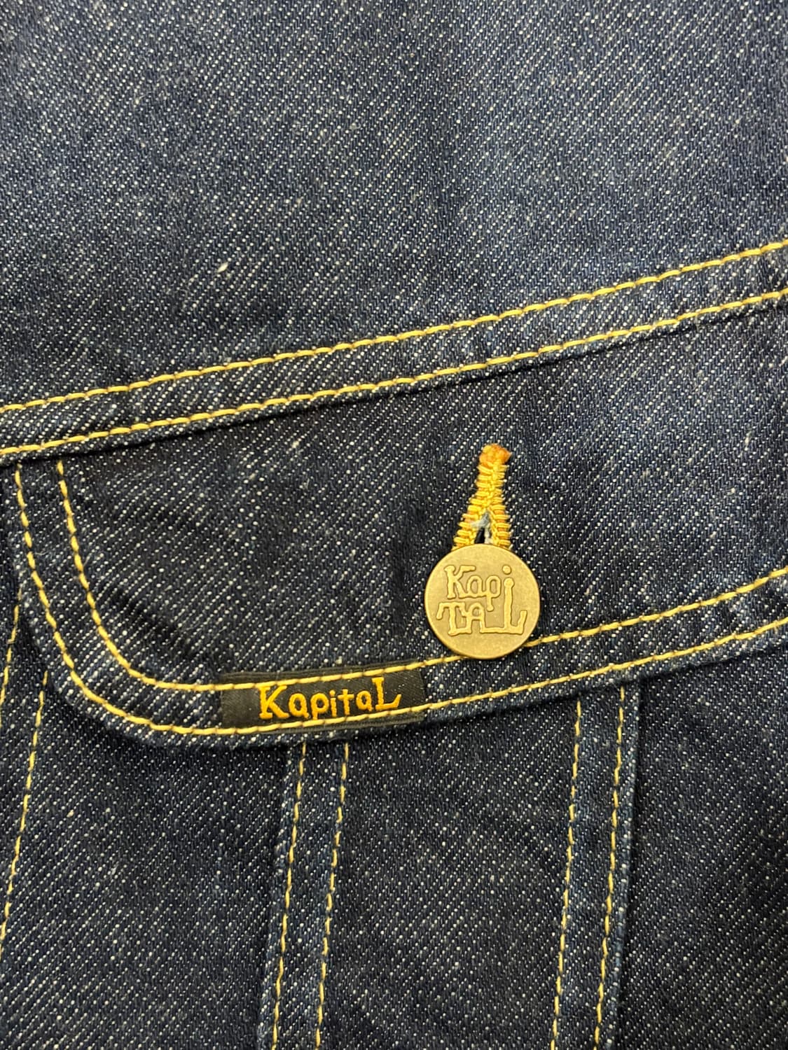 캐피탈 11.5온즈 데님 멕시칸 턱시도 본 자켓 인디고 48사이즈 상품이미지5