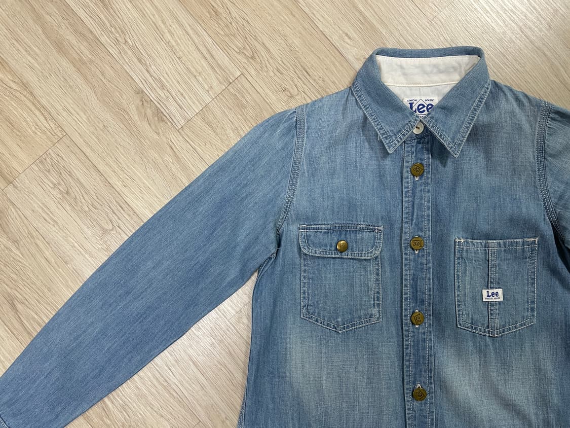 44~55) Lee 재팬 여성 연청워싱 데님 원피스자켓 상품이미지6