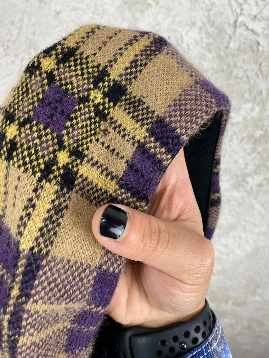 비비안 웨스트우드 메탈릭 ORB 로고 앙고라 보블 햇 상품이미지4