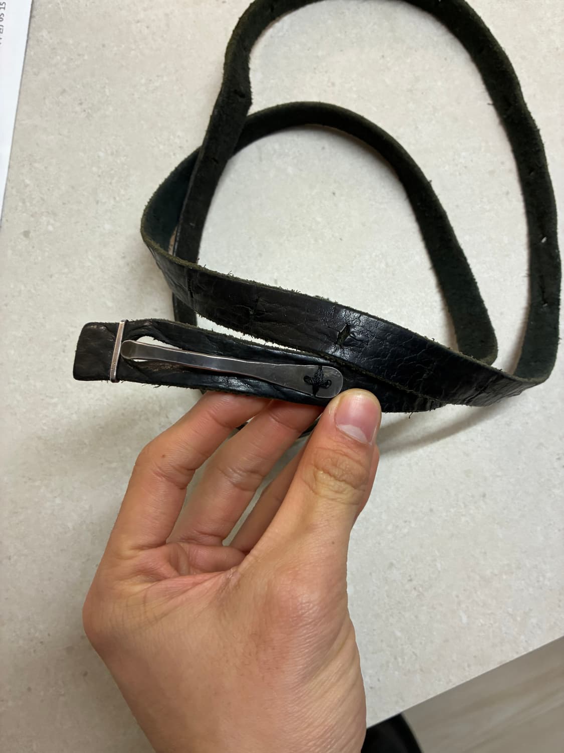 Ma+ 롱 레더 벨트 착샷 O 상품이미지3