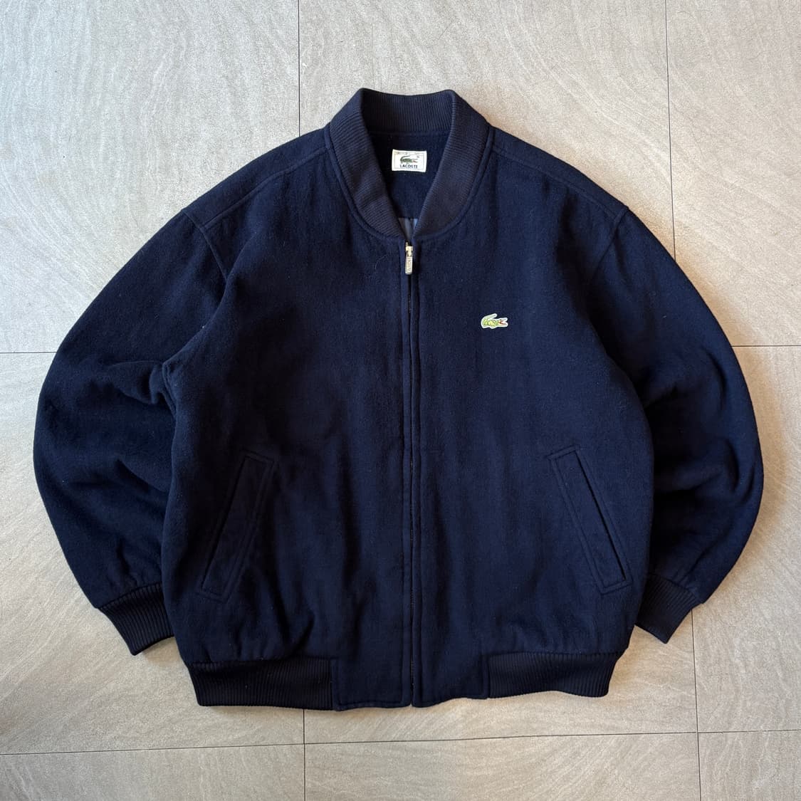 라코스테 서광제조 울 네이비 블루종 자켓 상품이미지1