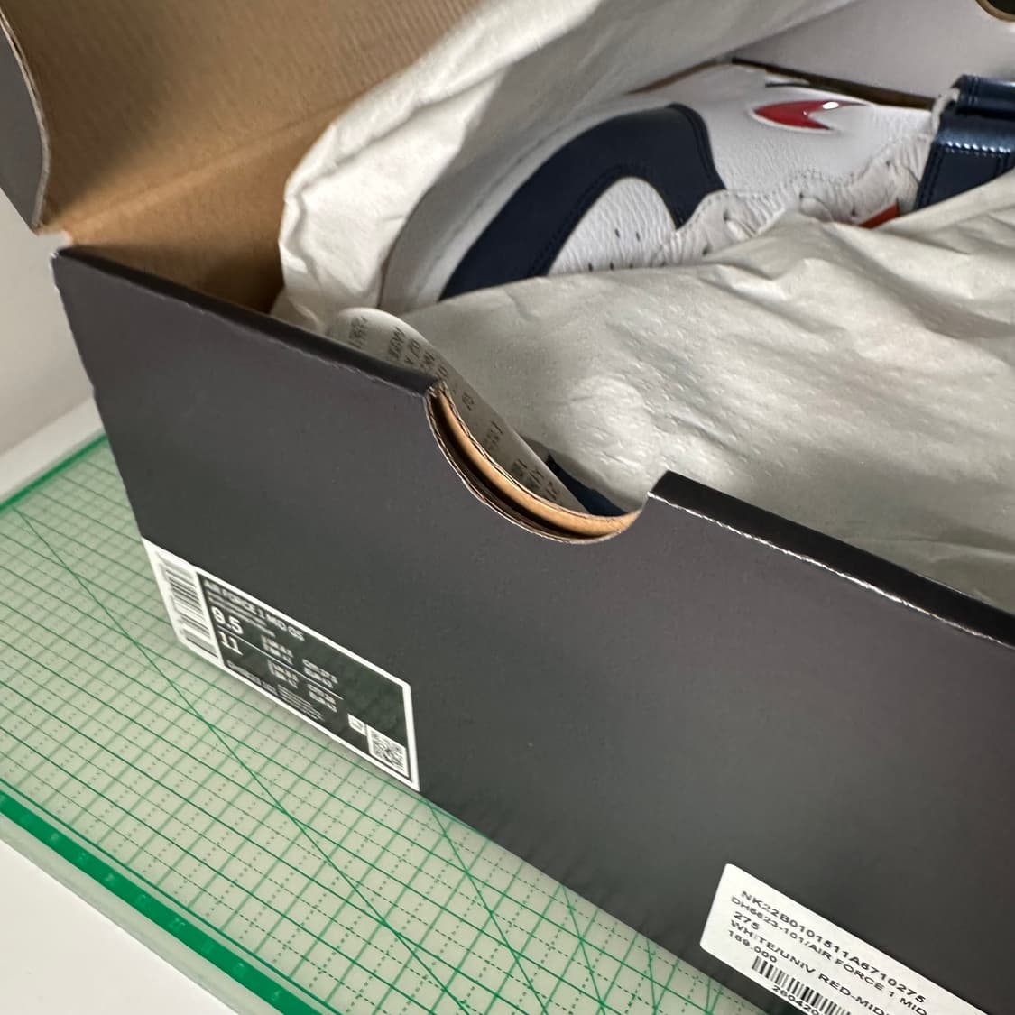 나이키 에어포스 1 미드 QS 인디포스 신품 275 상품이미지2