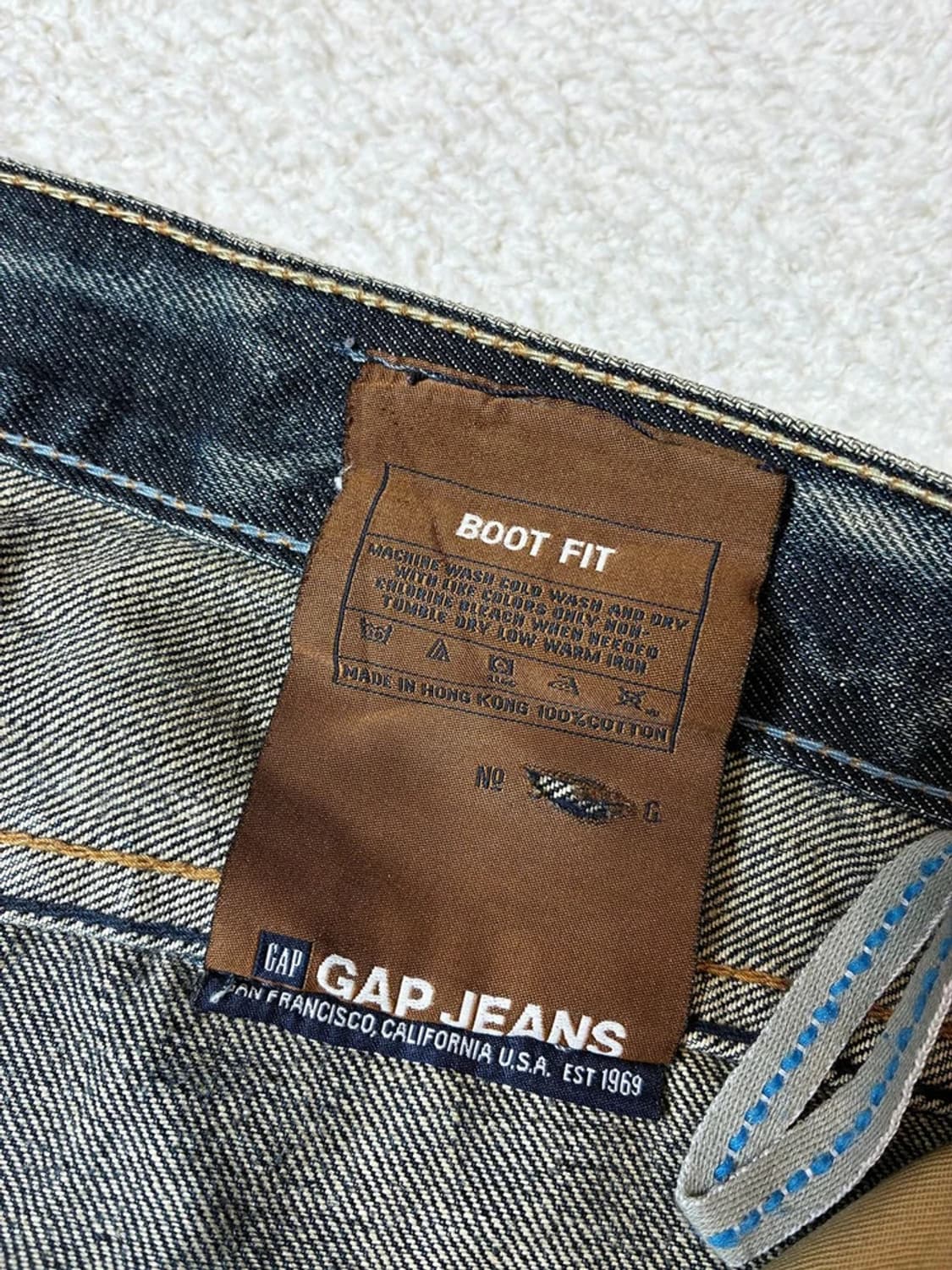 갭 GAP 00's 부츠컷 워시드 데님 팬츠 PN7159 상품이미지7