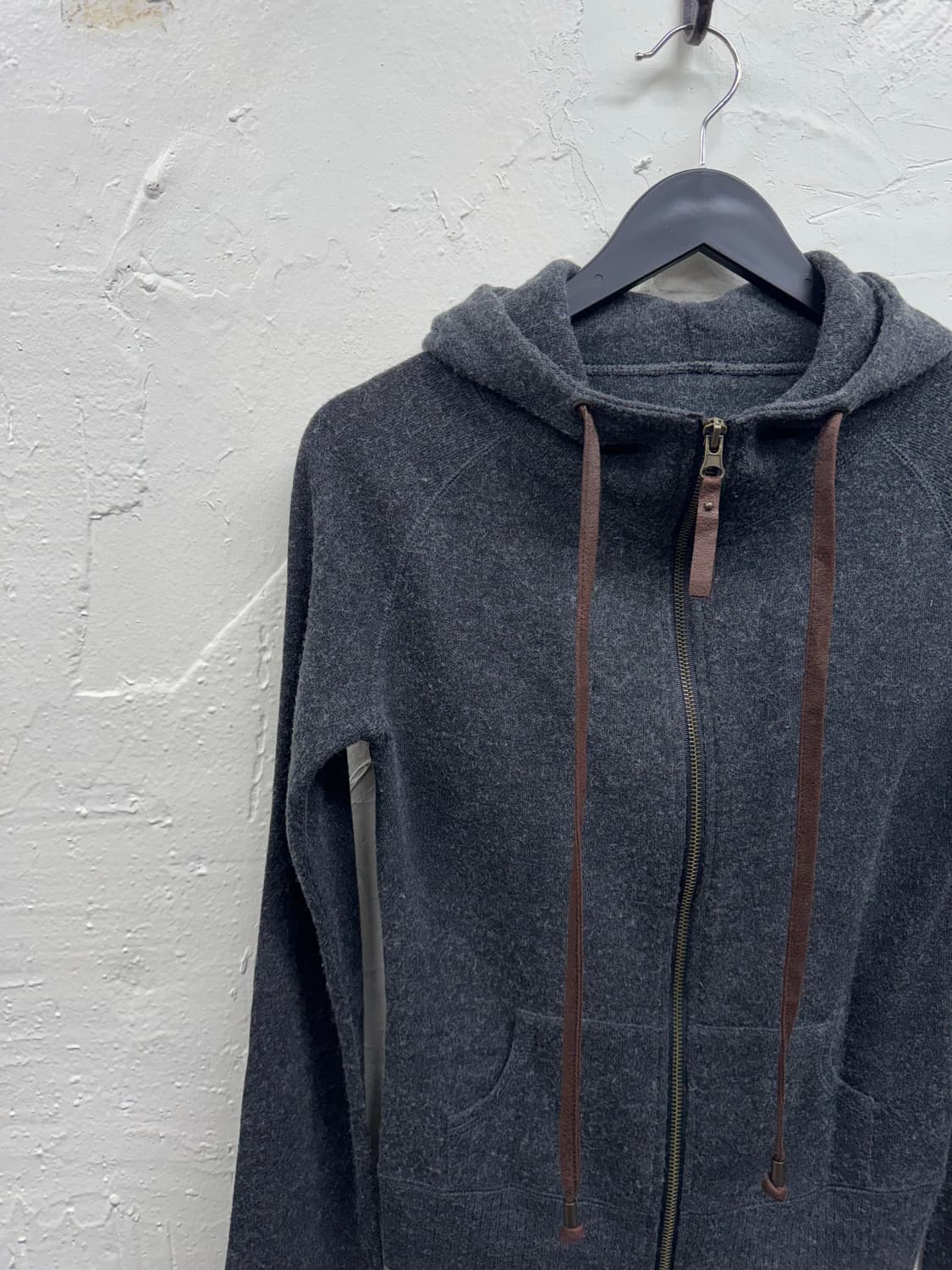 Goa 00s y2k angora wool hood set up 상품이미지3