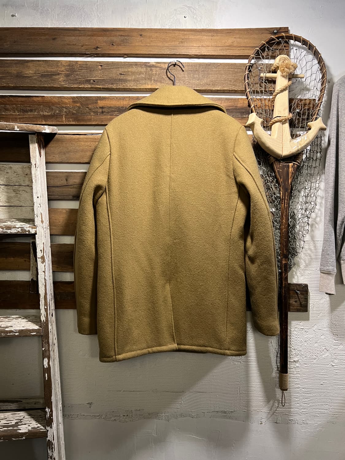 [M]Schott Made in USA 쇼트 베이지 740N 울 피코트 상품이미지7