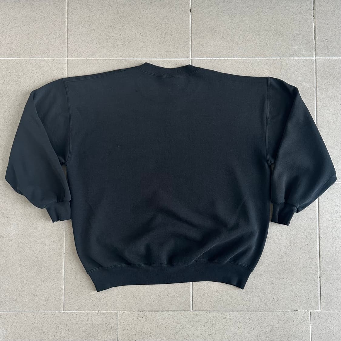 90s 빈티지 러셀 스웻셔츠 블랙 XXL 상품이미지2