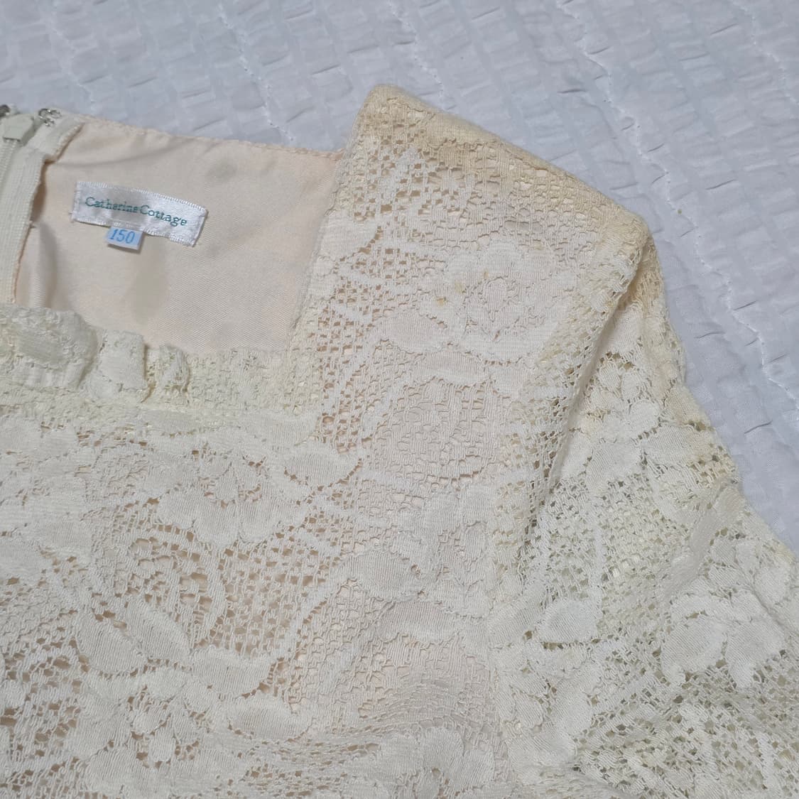 로리타 히메갸루 레이스 아이보리 원피스 상품이미지6