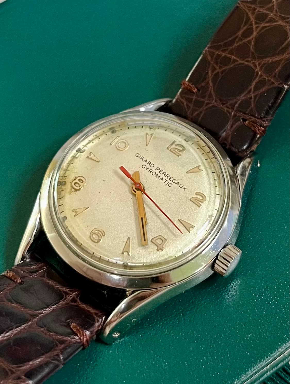 극레어) 50,60s 지라드 페르고 Gyromatic 빈티지 시계 상품이미지3
