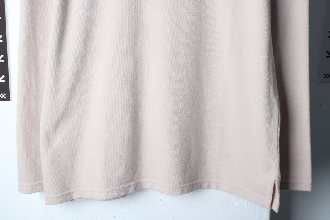 (2XL) 흄 긴팔티셔츠 빅사이즈 무지 베이지 기본-H33455 상품이미지4