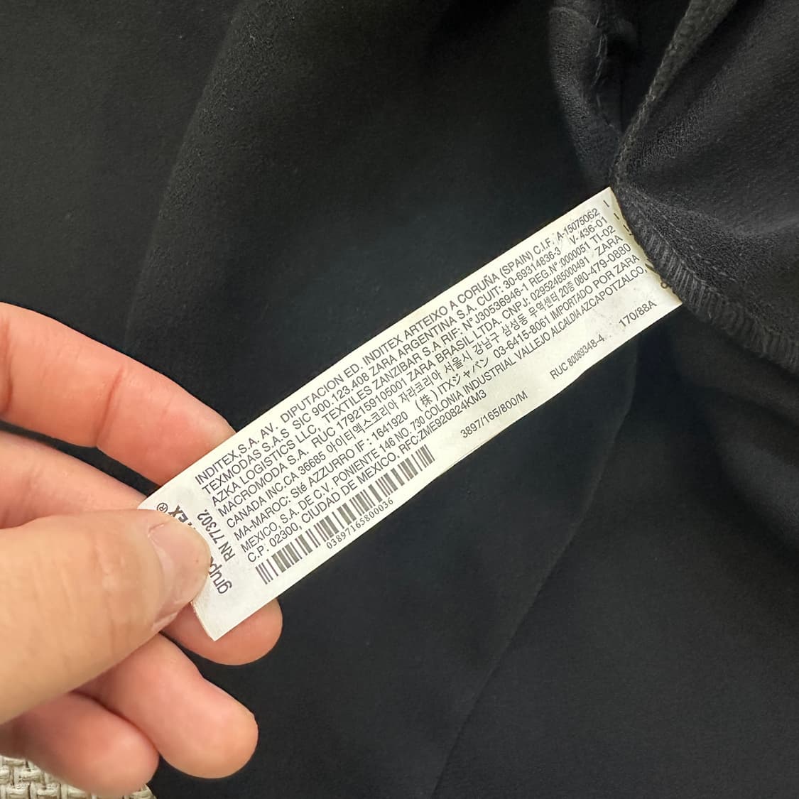 M 새상품 자라 배색 미니 셔츠 원피스 0423D 상품이미지3