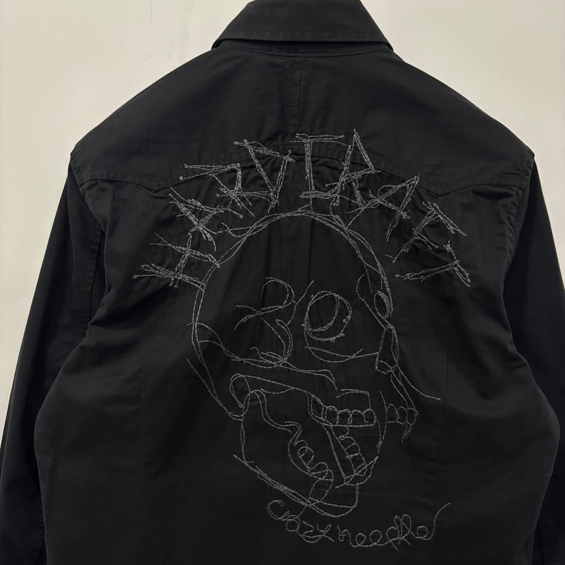 DIESEL 스컬 웨스턴 슬림핏 셔츠 상품이미지3